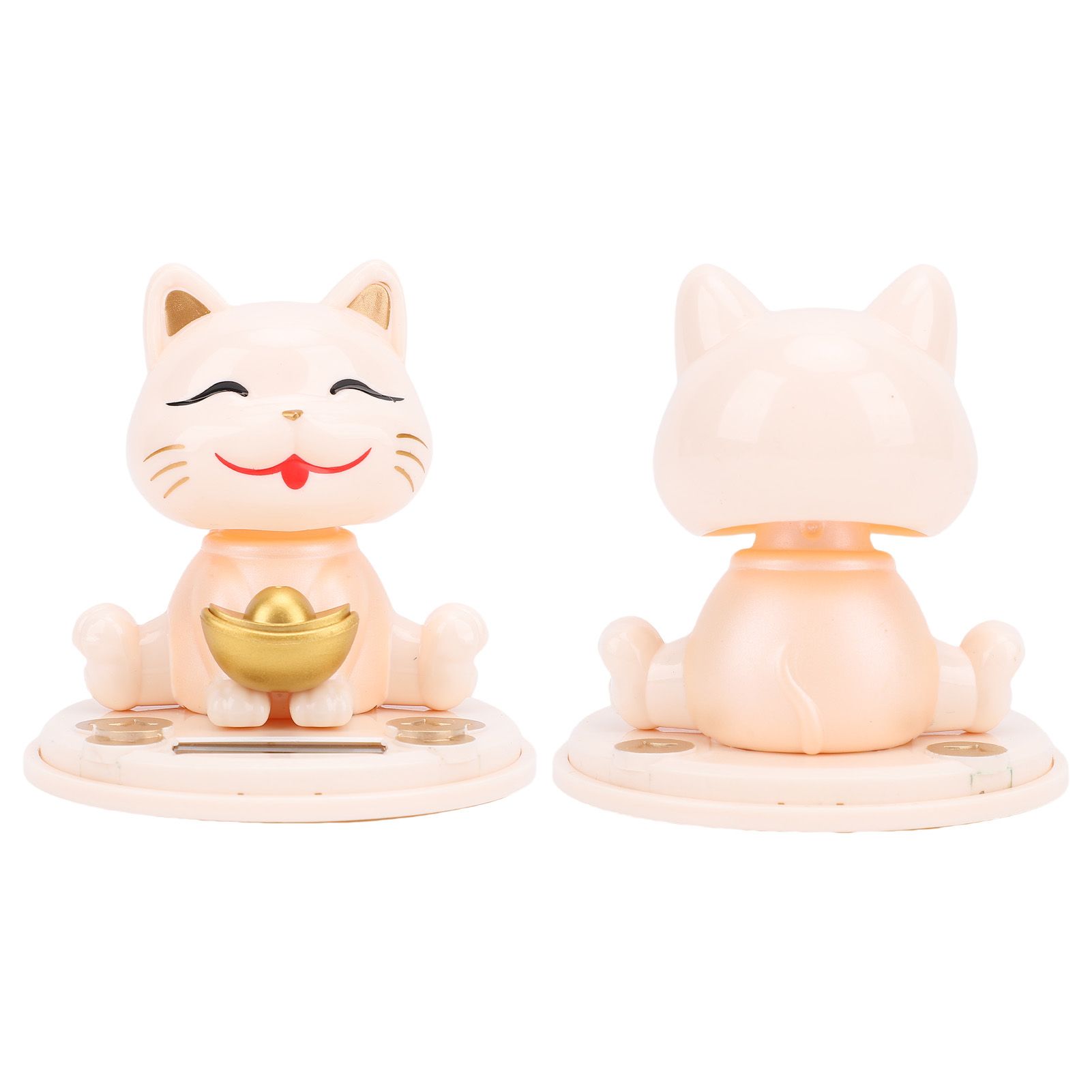 Lucky Fortune Cat Solar Powered Light Sensing Automatic Nodding Cat Fortune view 12