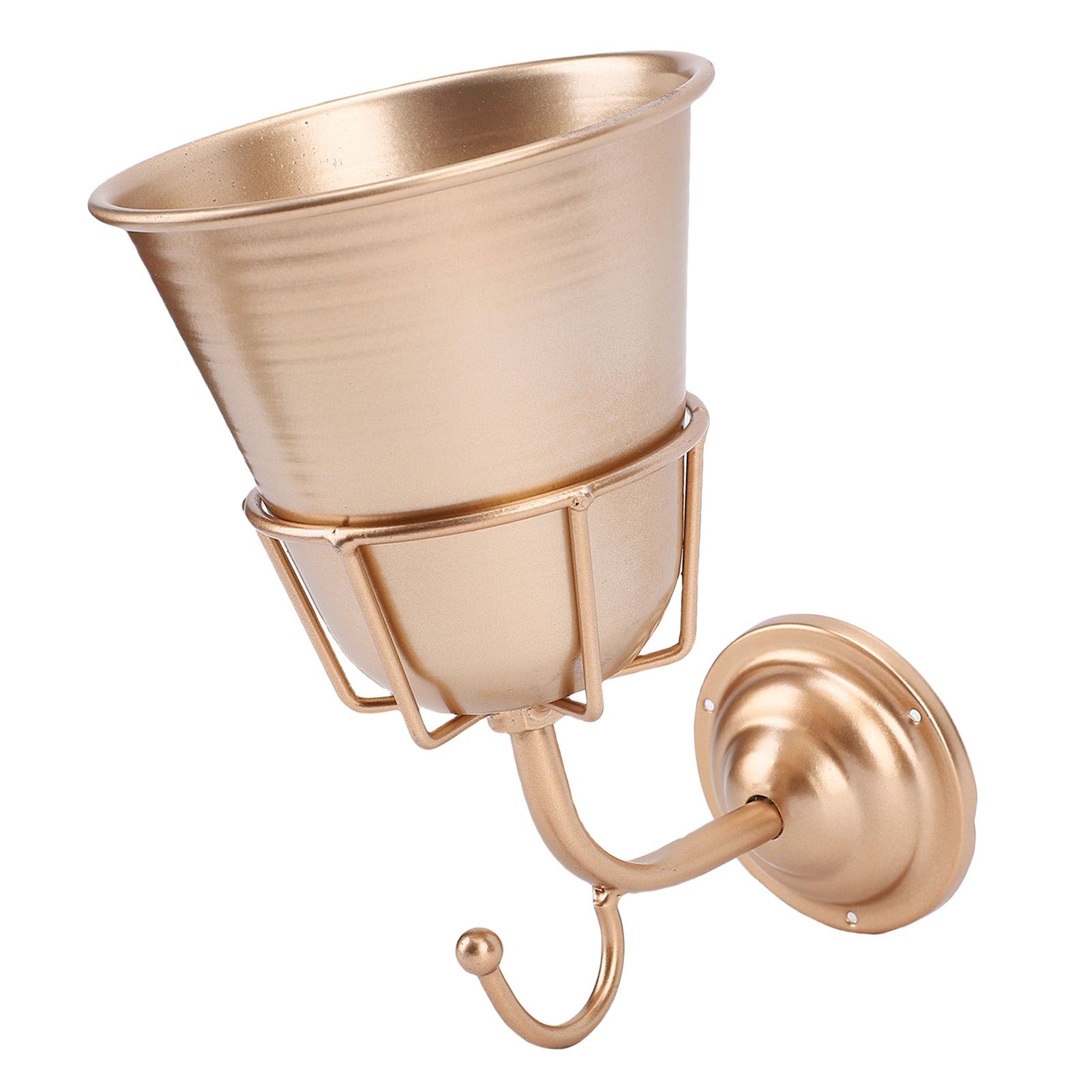Wall Vessel Stainless Steel Vintage Wall Mounted Vase Hanging Organizer for view 8