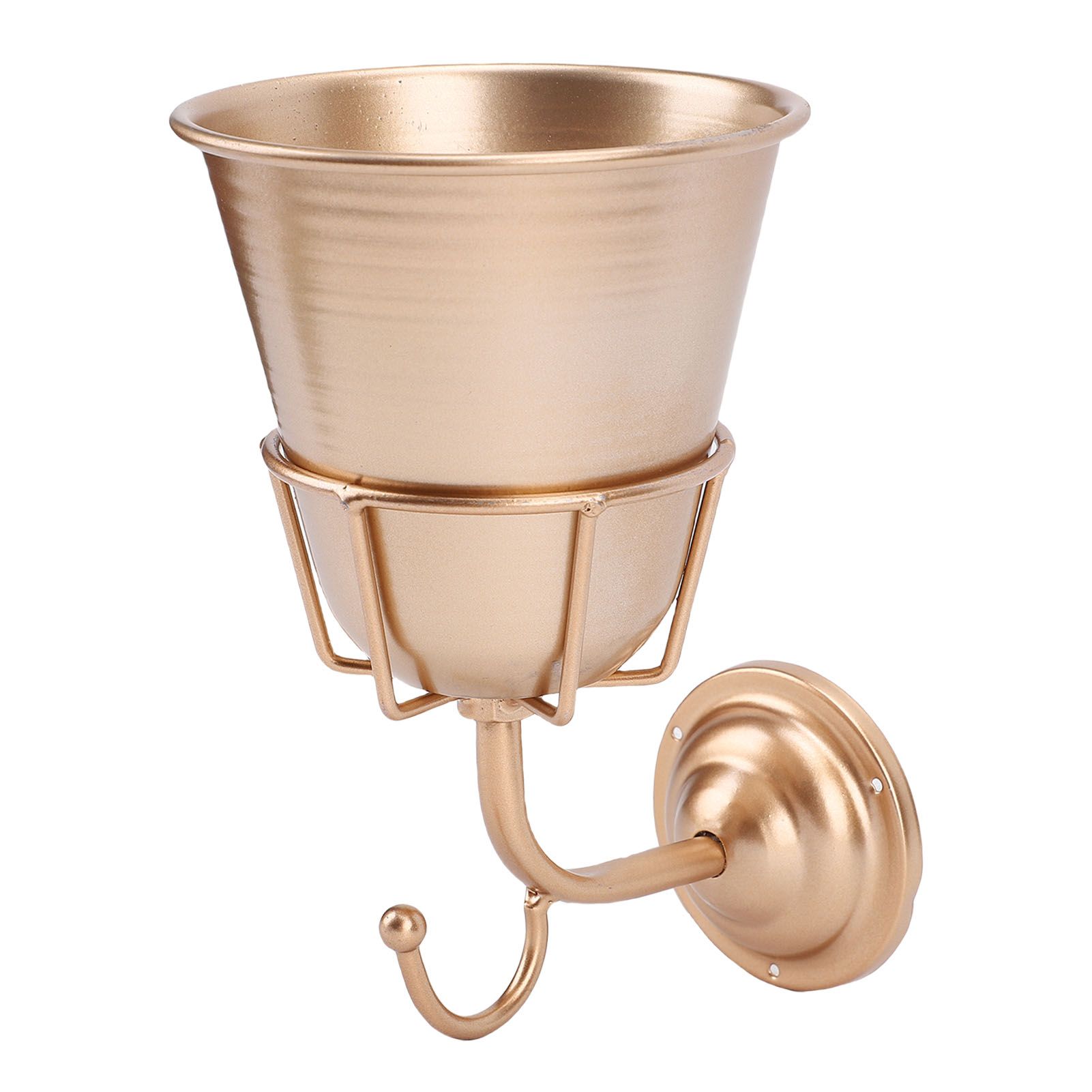 Wall Vessel Stainless Steel Vintage Wall Mounted Vase Hanging Organizer for view 10