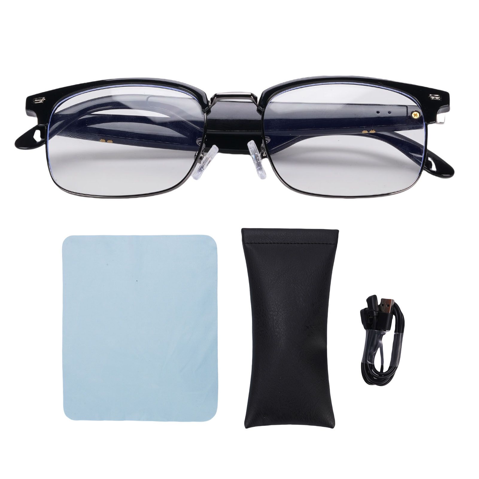 Smart Glasses with Voice Assistant Touch Control Bluetooth Smart AI Translator view 3