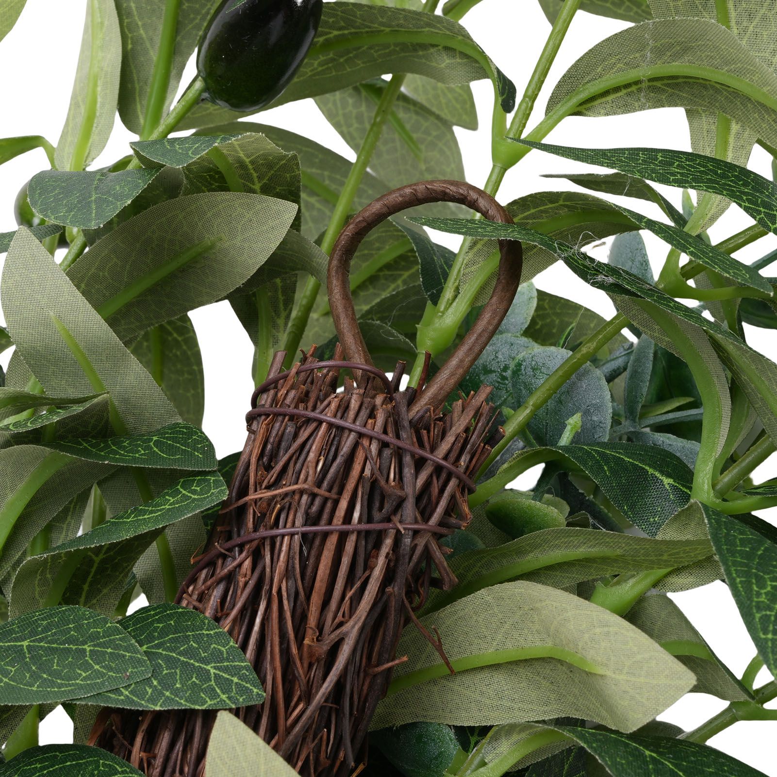 Artificial Olive Stair Hanging Decoration 60CM Handcrafted Vivid Details Fake view 2