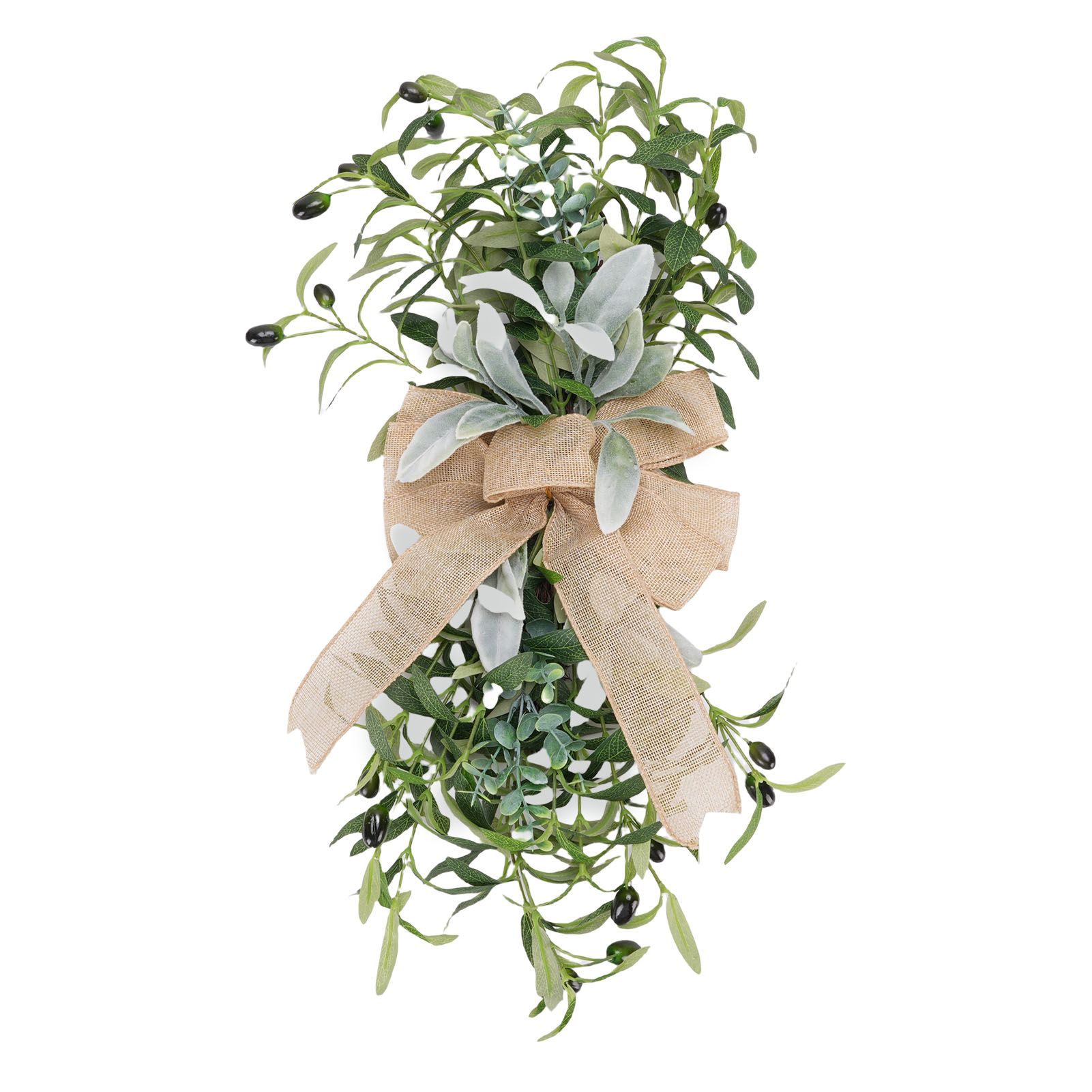 Artificial Olive Stair Hanging Decoration 60CM Handcrafted Vivid Details Fake view 3