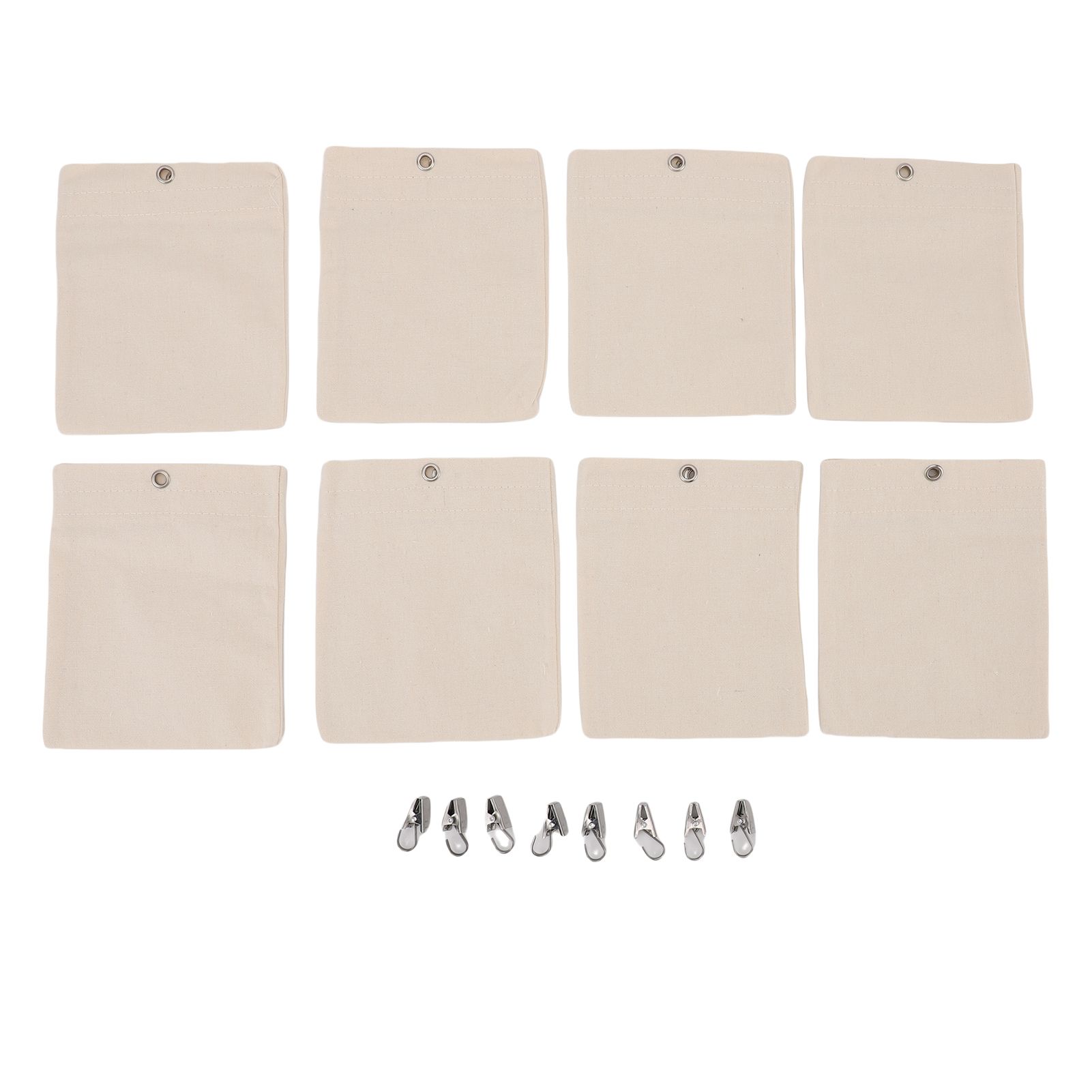 Curtain Weights Canvas Self Adhesive Closure Drapery Weighted Bags with Clamps view 3