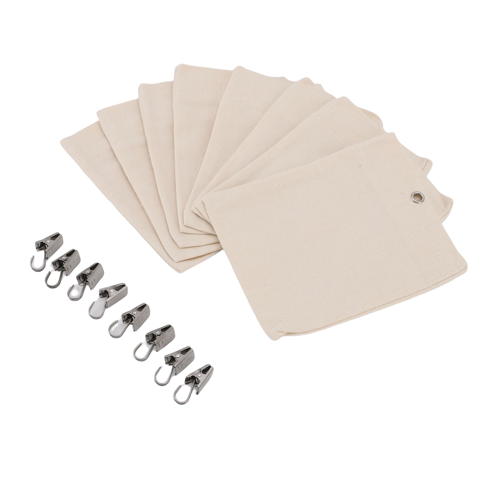 Curtain Weights Canvas Self Adhesive Closure Drapery Weighted Bags with Clamps view 8