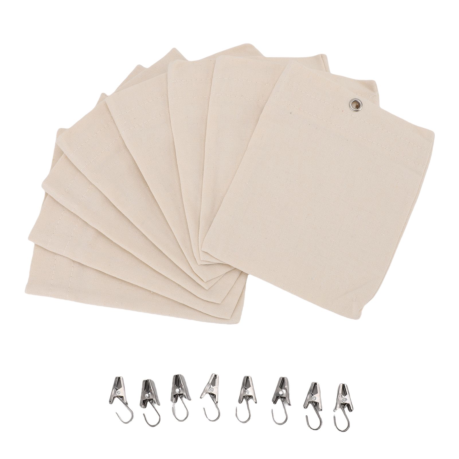 Curtain Weights Canvas Self Adhesive Closure Drapery Weighted Bags with Clamps view 10