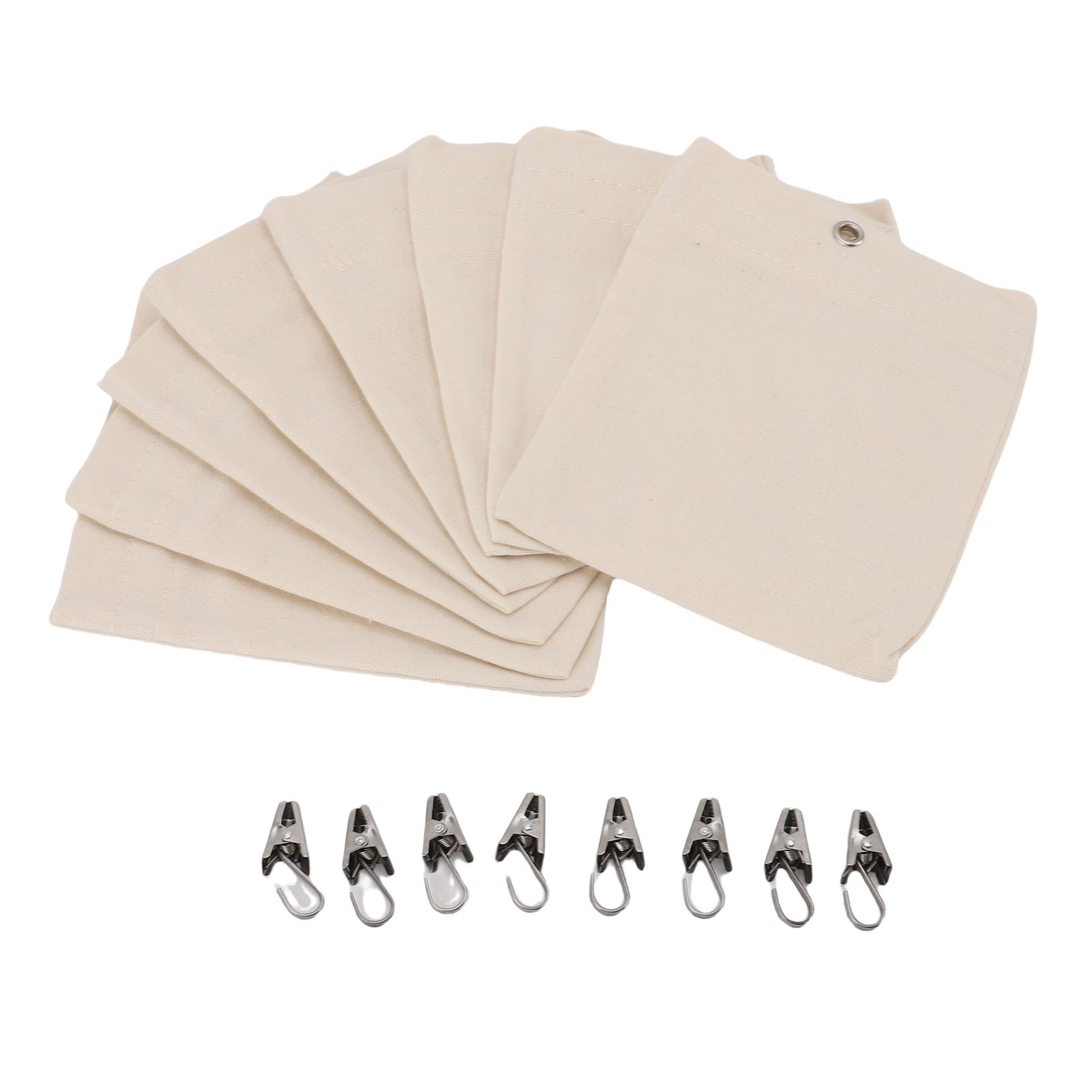 Curtain Weights Canvas Self Adhesive Closure Drapery Weighted Bags with Clamps view 12