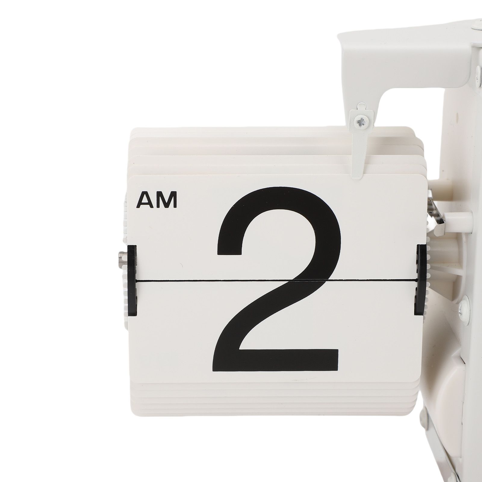 Flip Desk Clock Retro Vintage Mechanical Auto Flip Table Decor 12h for Home view 2