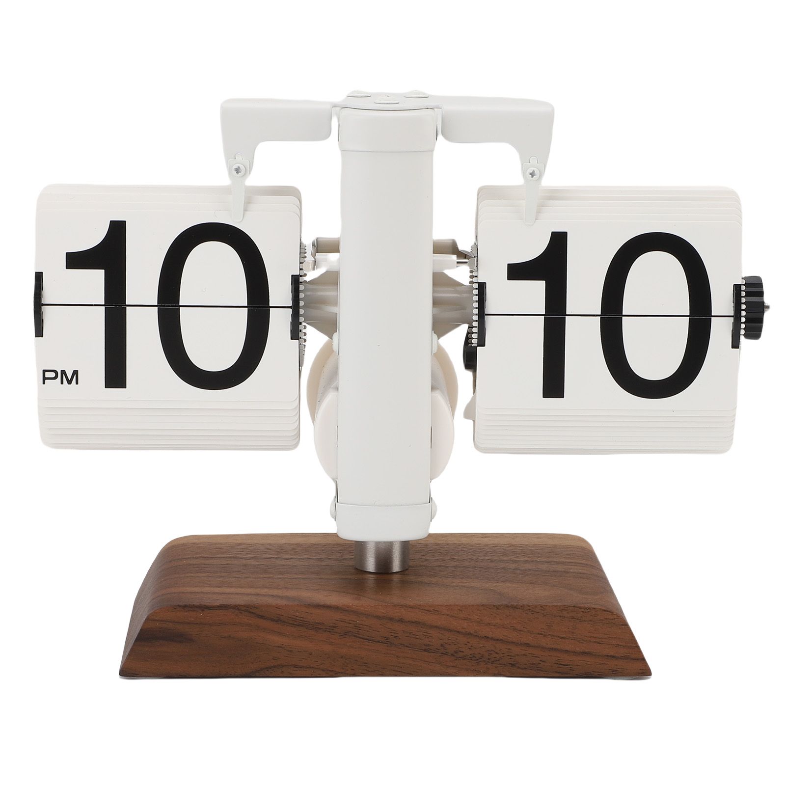 Flip Desk Clock Retro Vintage Mechanical Auto Flip Table Decor 12h for Home view 3