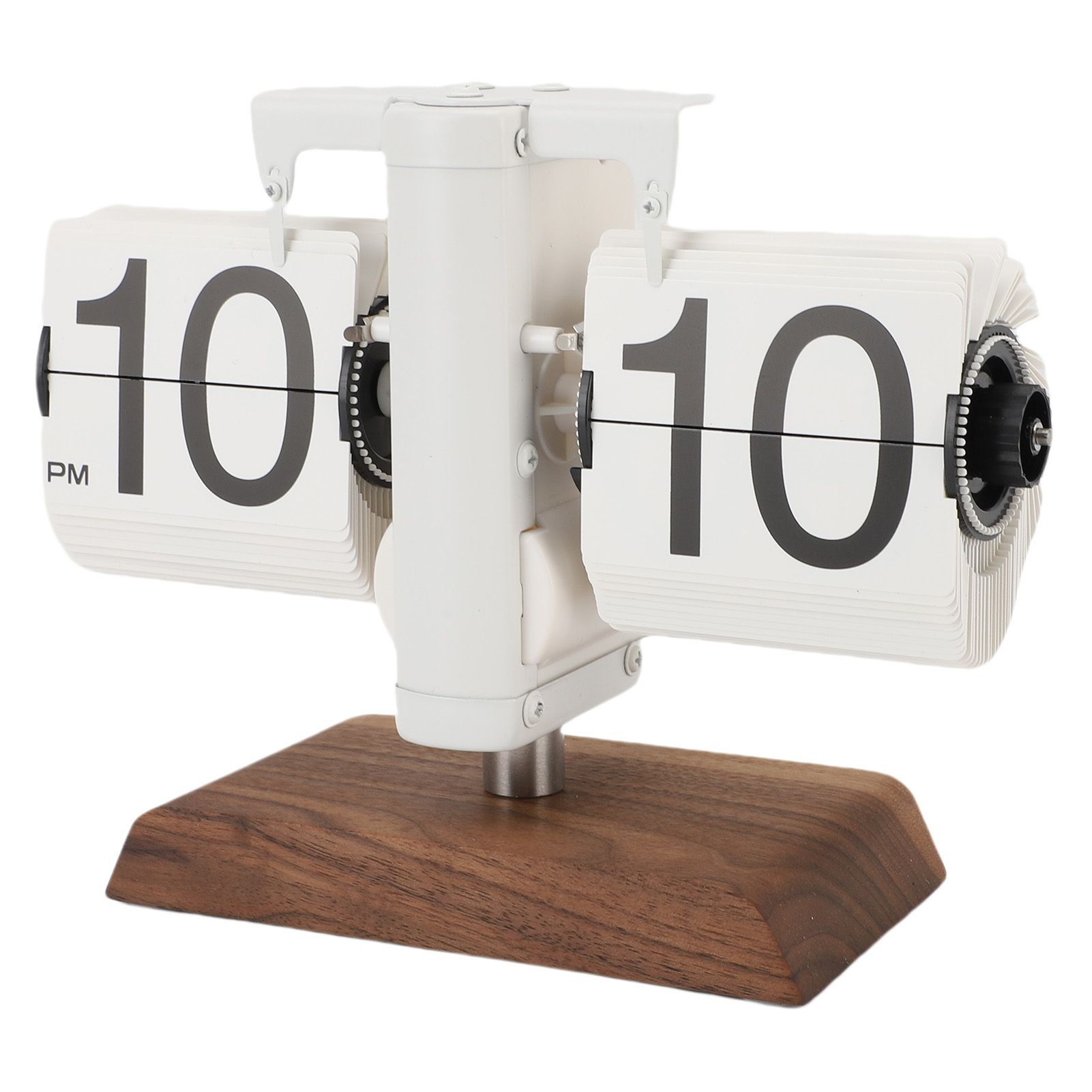 Flip Desk Clock Retro Vintage Mechanical Auto Flip Table Decor 12h for Home view 8