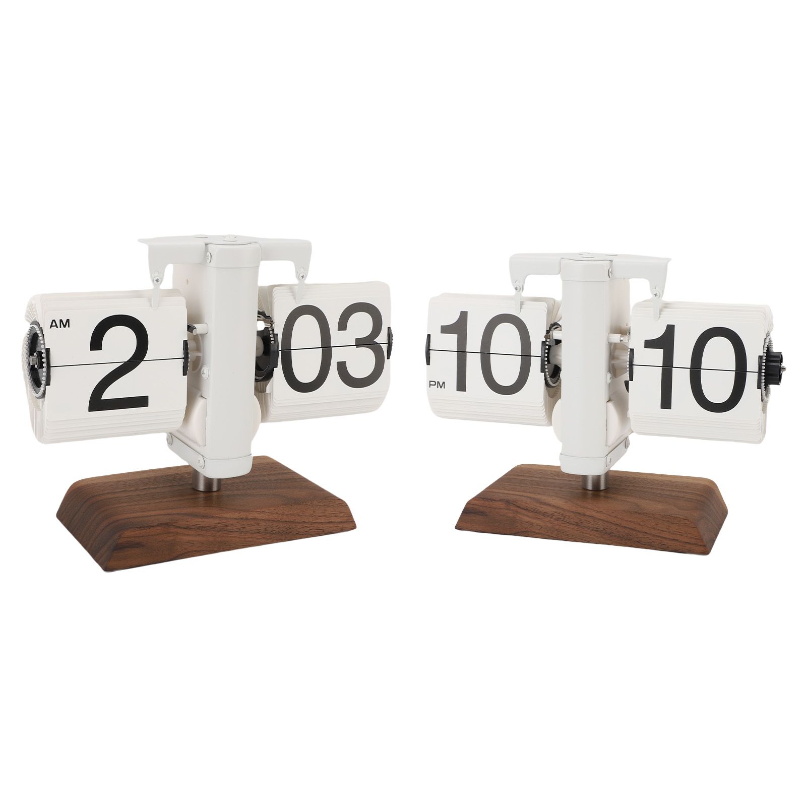 Flip Desk Clock Retro Vintage Mechanical Auto Flip Table Decor 12h for Home view 9