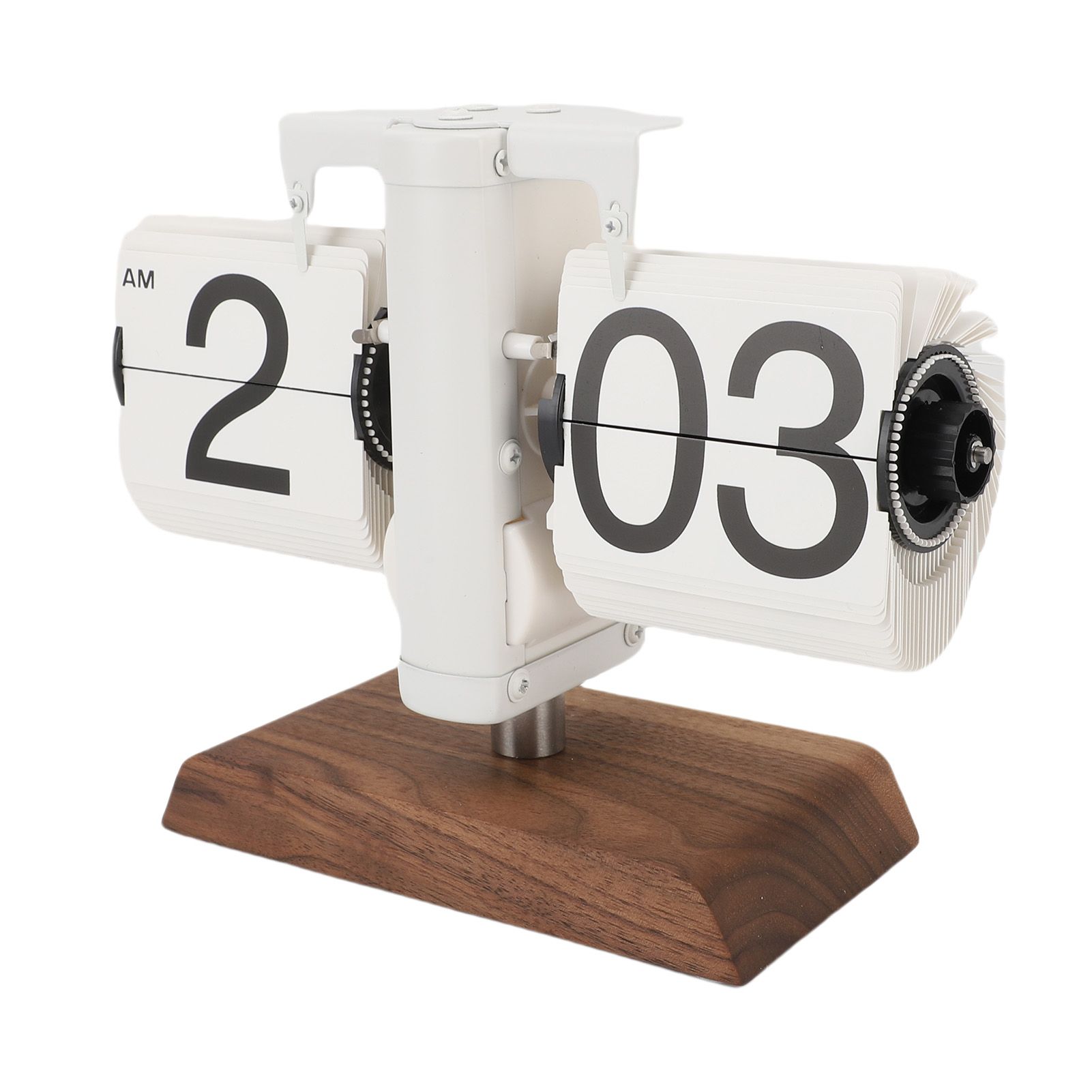 Flip Desk Clock Retro Vintage Mechanical Auto Flip Table Decor 12h for Home view 12