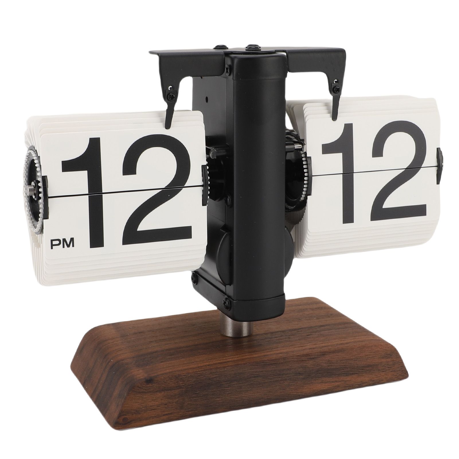 Flip Desk Clock Retro Vintage Mechanical Auto Flip Table Decor 12h for Home — image 1
