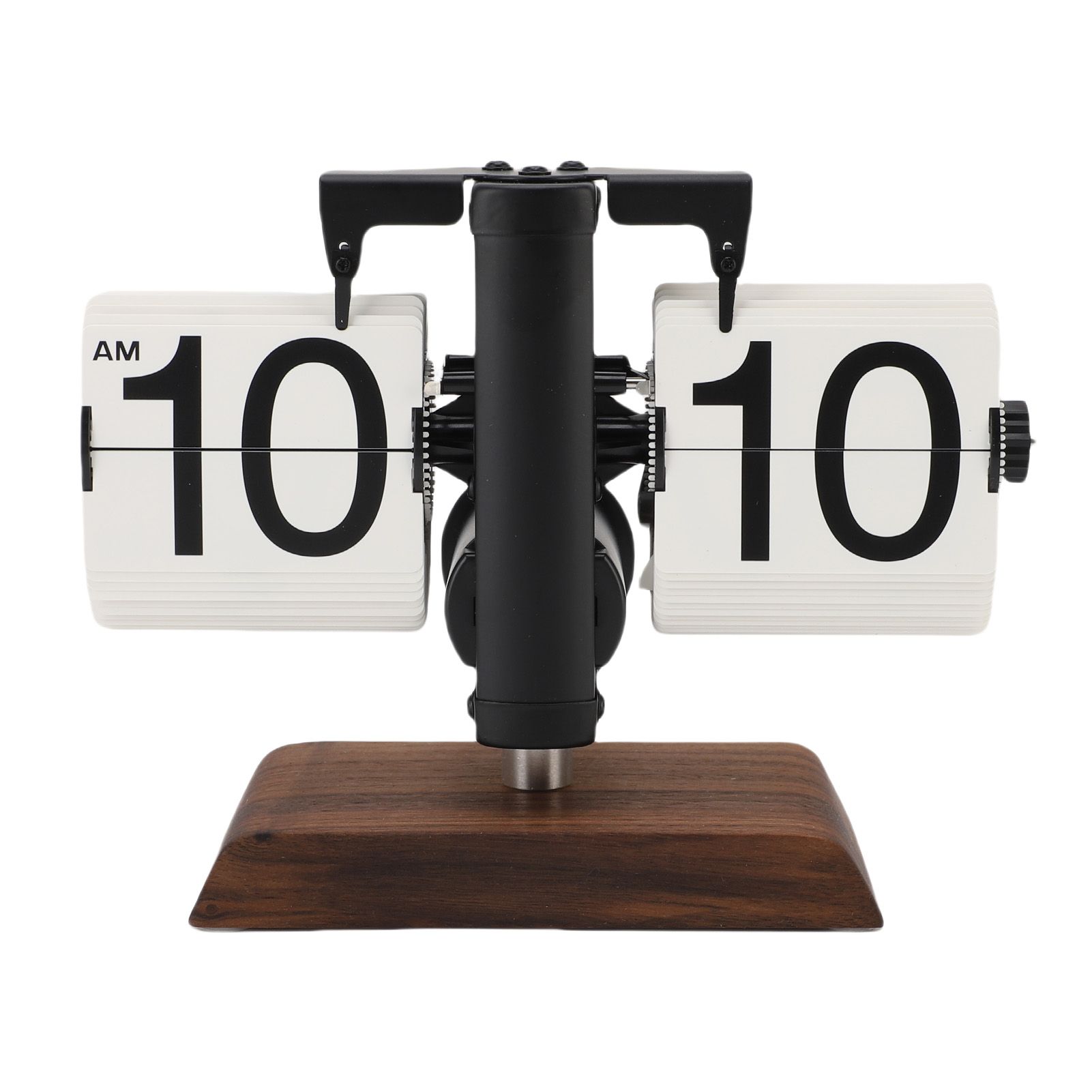 Flip Desk Clock Retro Vintage Mechanical Auto Flip Table Decor 12h for Home view 3