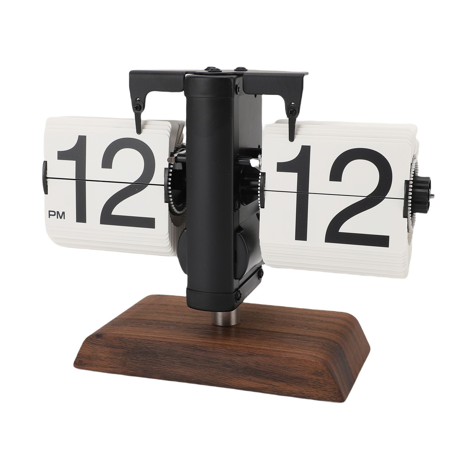 Flip Desk Clock Retro Vintage Mechanical Auto Flip Table Decor 12h for Home view 4