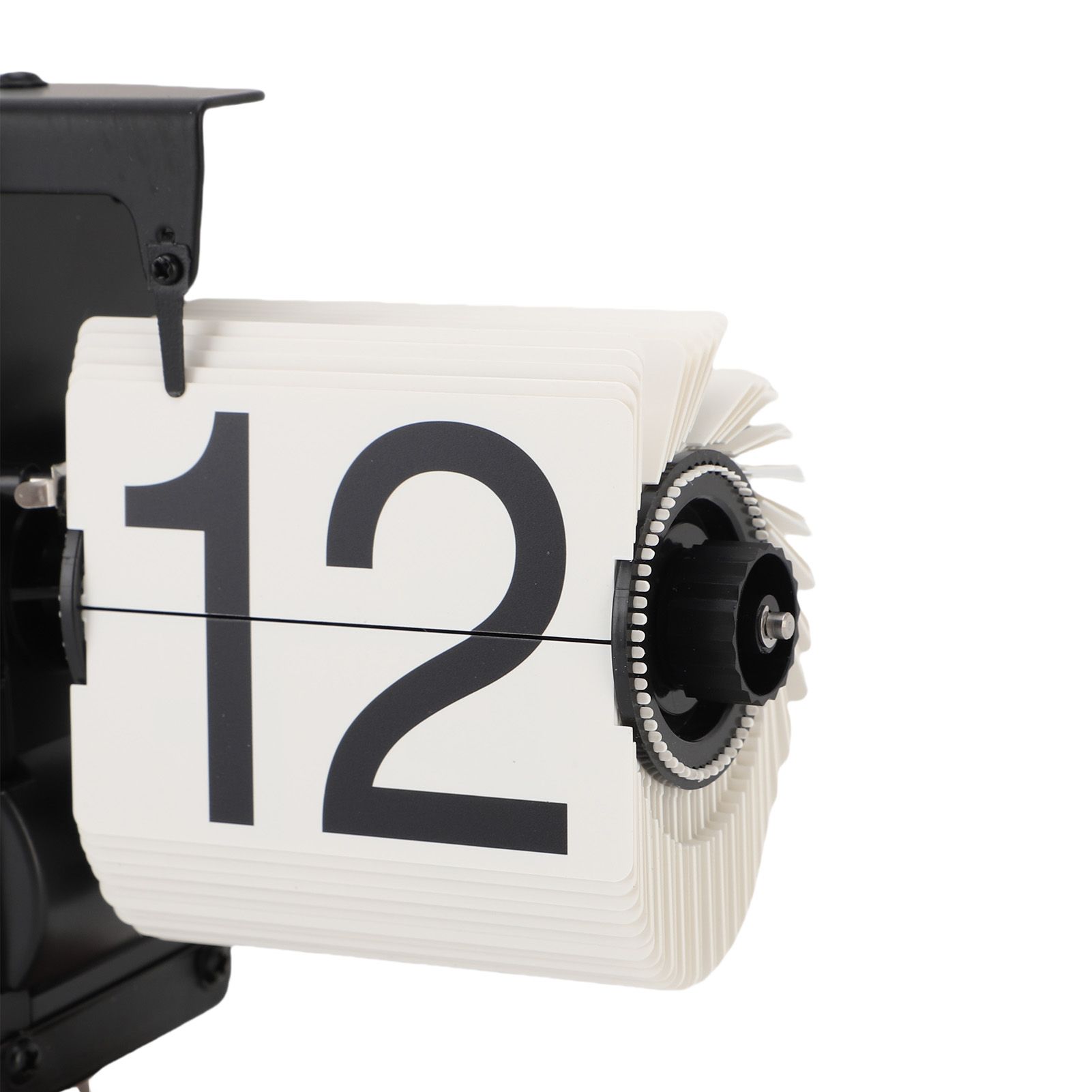 Flip Desk Clock Retro Vintage Mechanical Auto Flip Table Decor 12h for Home view 5