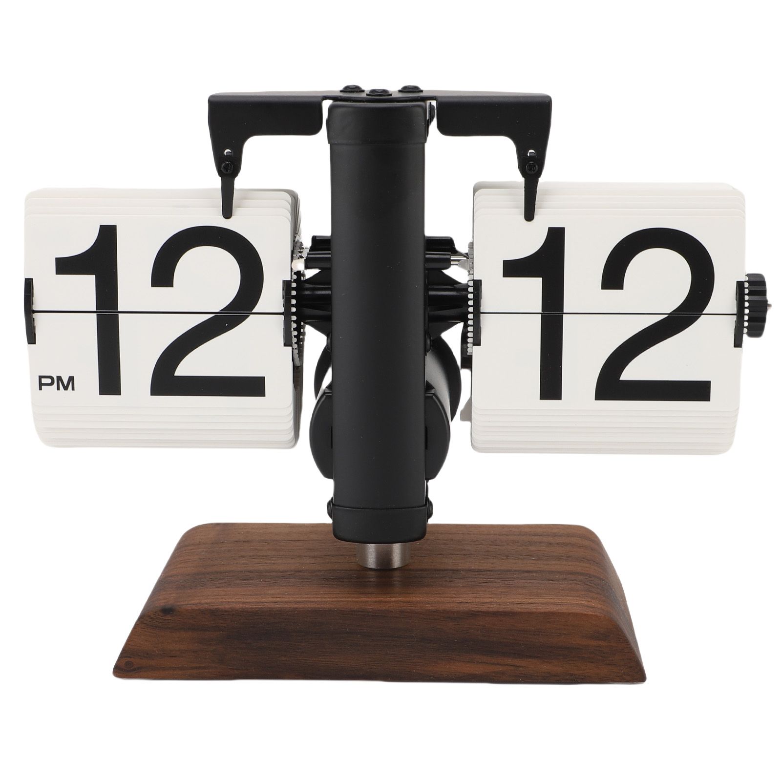 Flip Desk Clock Retro Vintage Mechanical Auto Flip Table Decor 12h for Home view 6