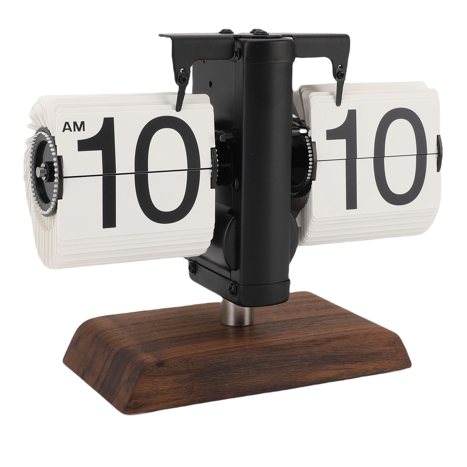 Flip Desk Clock Retro Vintage Mechanical Auto Flip Table Decor 12h for Home view 8