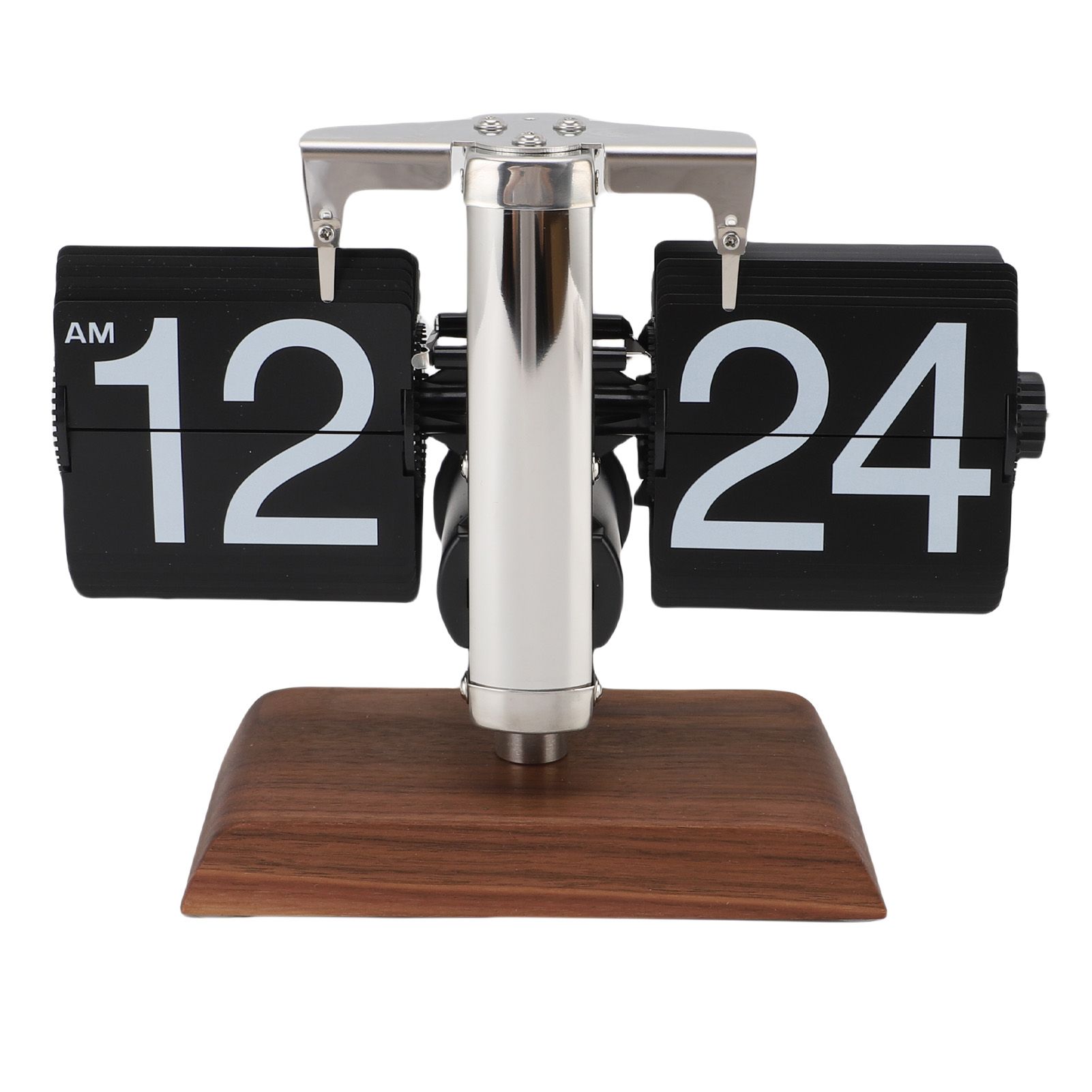 Retro Flip Clock Automatic Page Turning 12 Hours Battery Operated Mechanical view 3