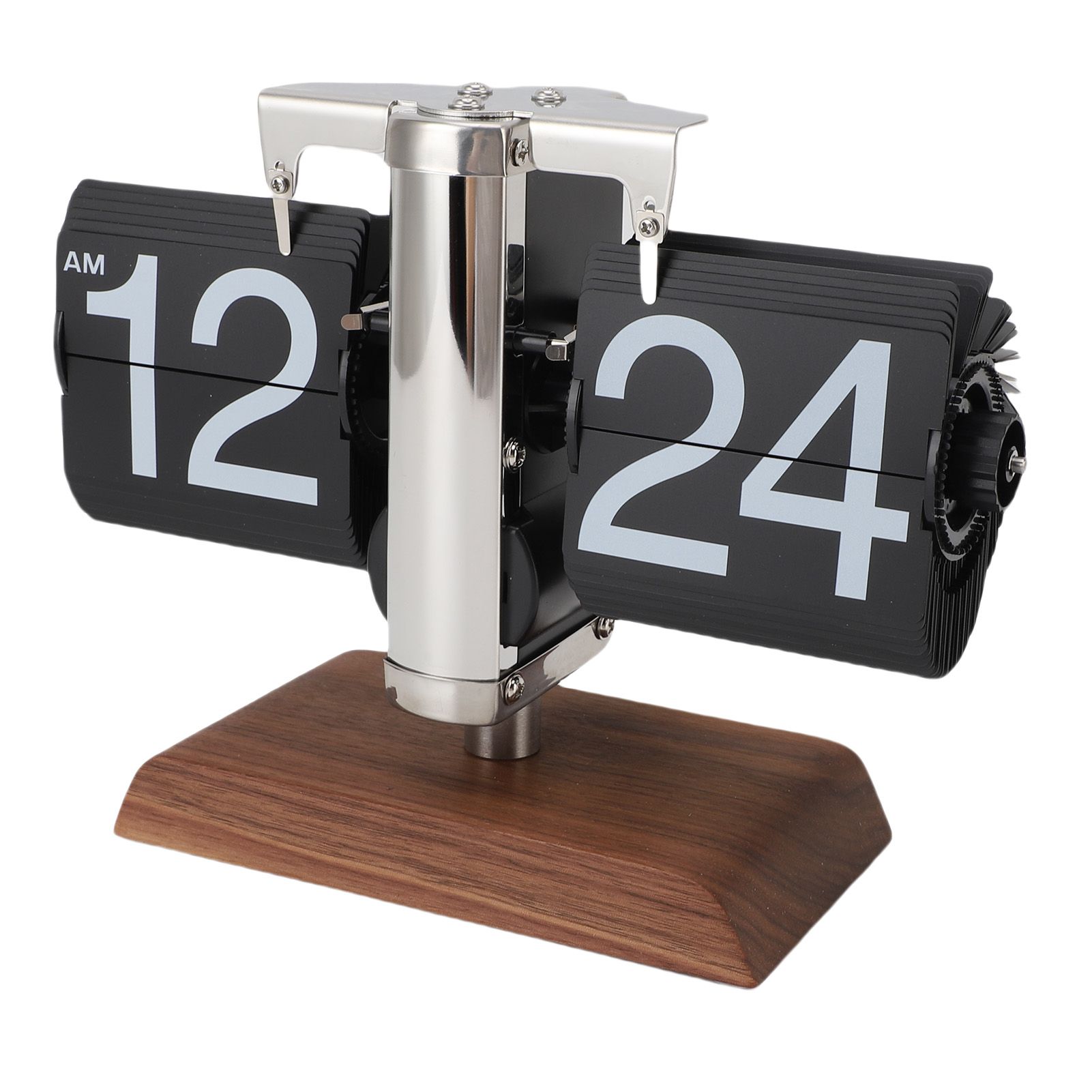 Retro Flip Clock Automatic Page Turning 12 Hours Battery Operated Mechanical view 4