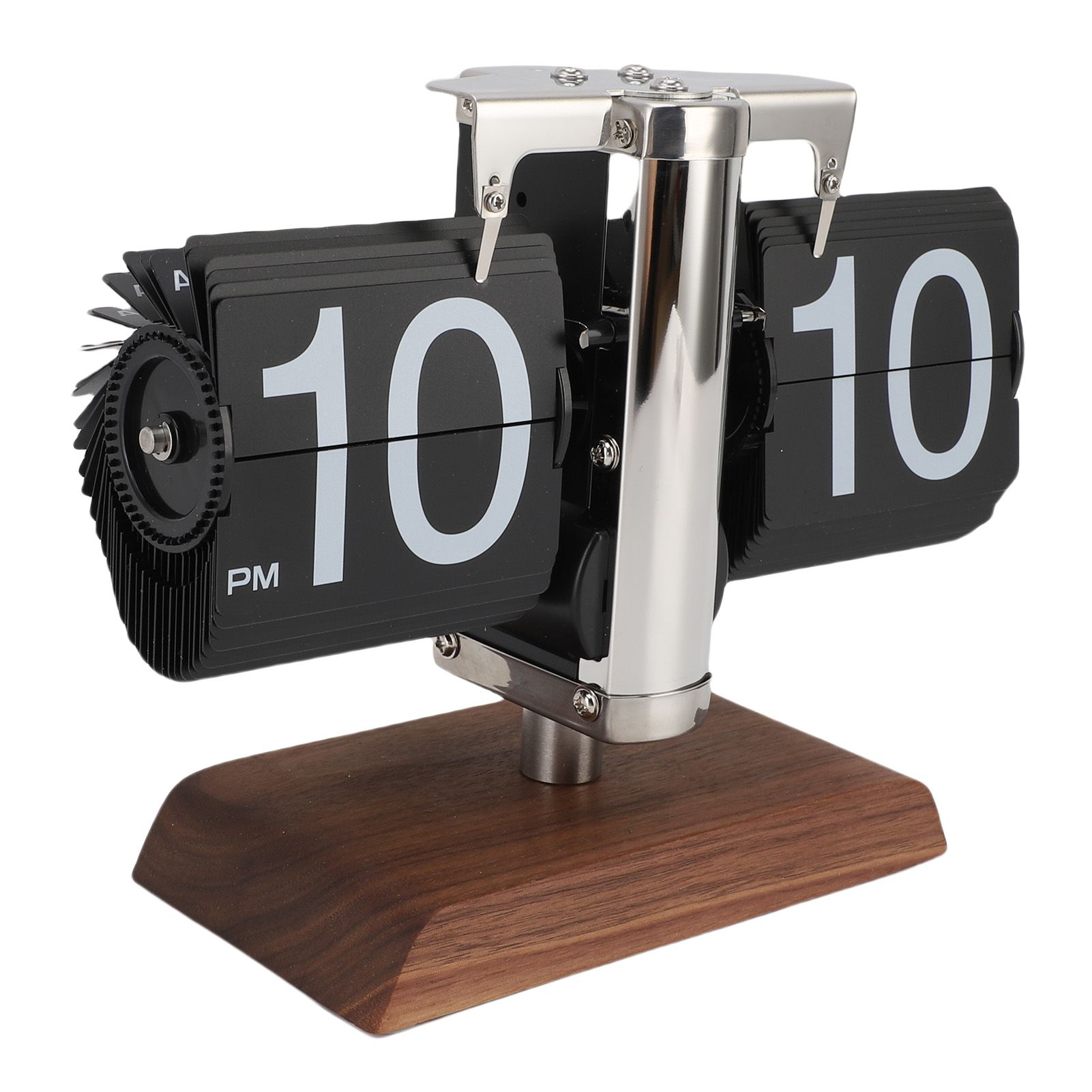 Retro Flip Clock Automatic Page Turning 12 Hours Battery Operated Mechanical view 6