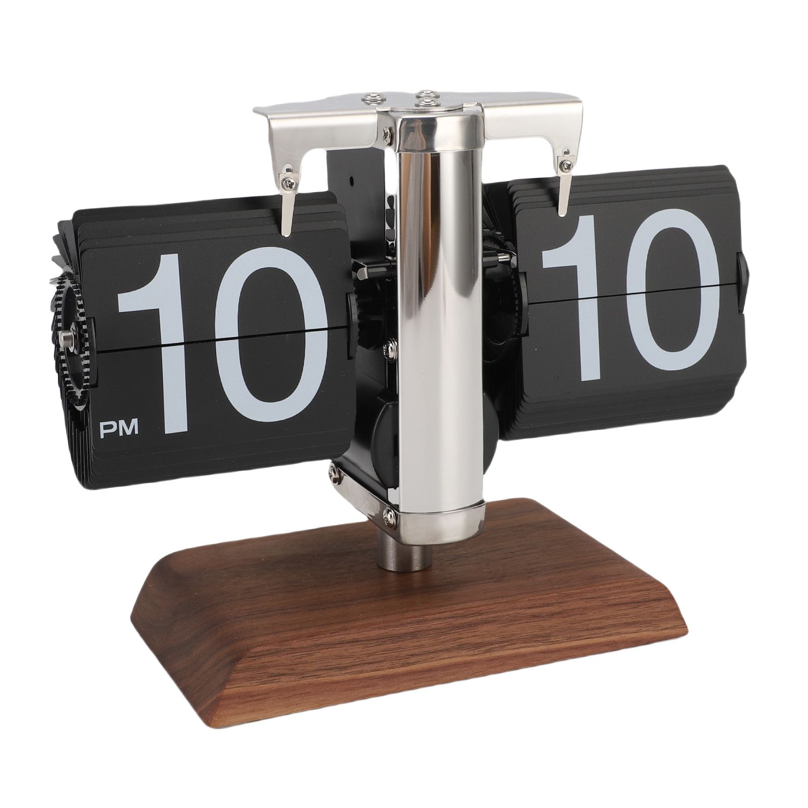 Retro Flip Clock Automatic Page Turning 12 Hours Battery Operated Mechanical view 8