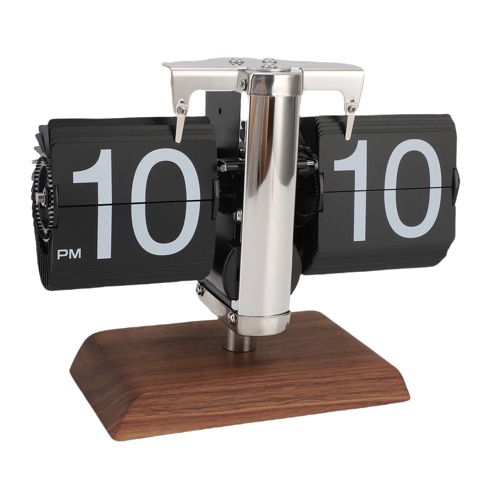 Retro Flip Clock Automatic Page Turning 12 Hours Battery Operated Mechanical view 9