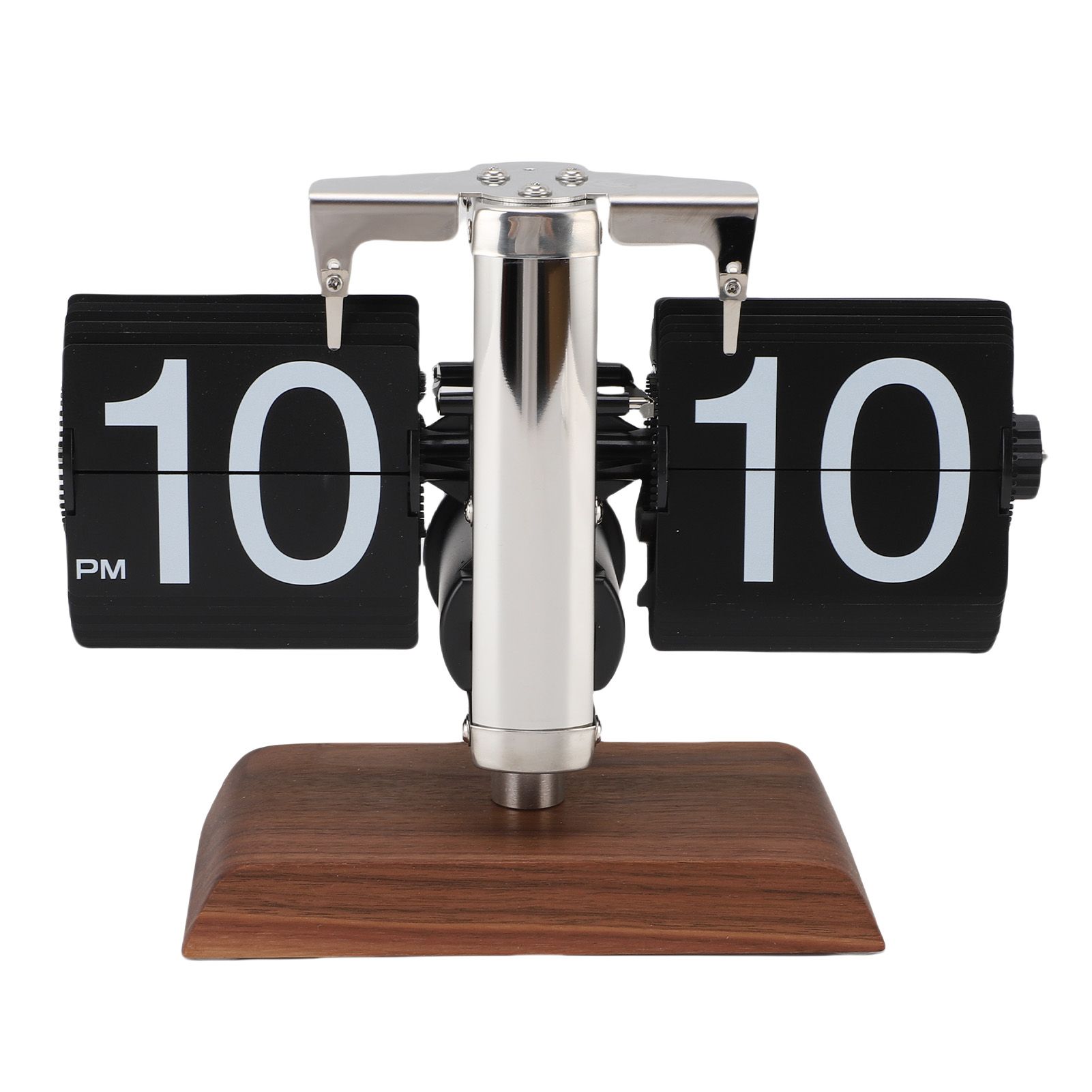 Retro Flip Clock Automatic Page Turning 12 Hours Battery Operated Mechanical view 12