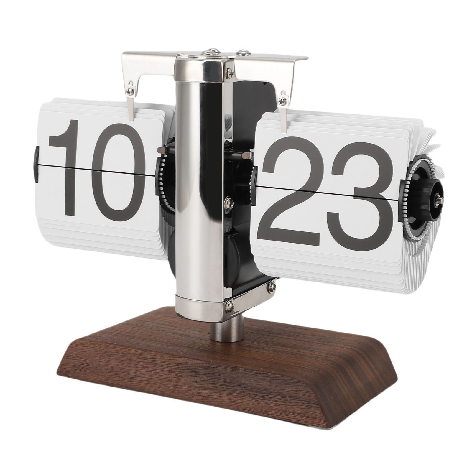 Flip Desk Clock Vintage Large Number 24 Hours Auto Flip Down Mechanical Clock view 11