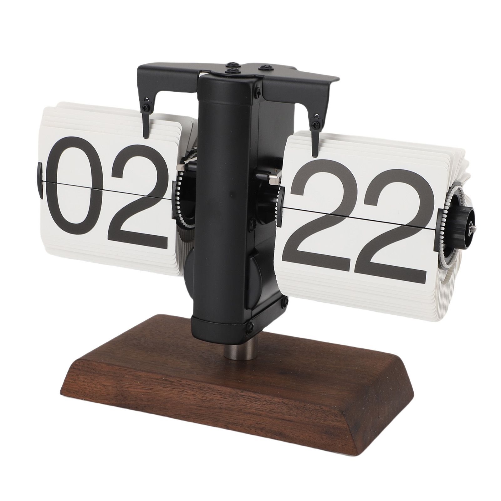 Flip Desk Clock Retro Large Number Mechanical Automatic Flip Clock for Living view 4