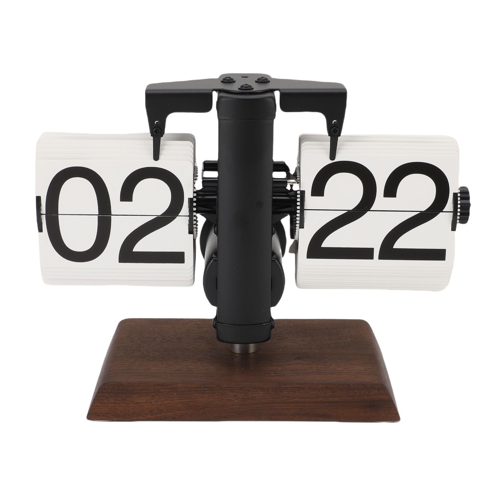 Flip Desk Clock Retro Large Number Mechanical Automatic Flip Clock for Living view 6