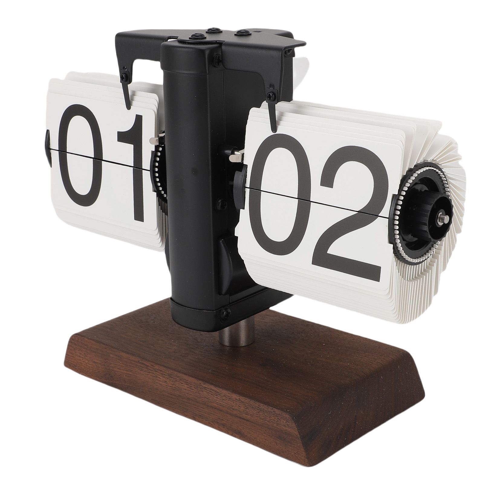 Flip Desk Clock Retro Large Number Mechanical Automatic Flip Clock for Living view 11