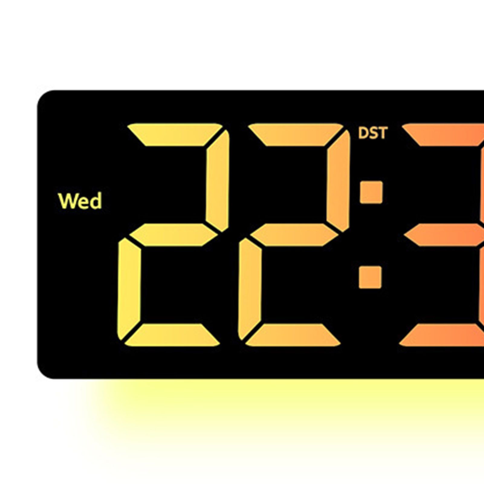RGB Wall Clock Color Changing Large Size Multi-function Remote Control view 7