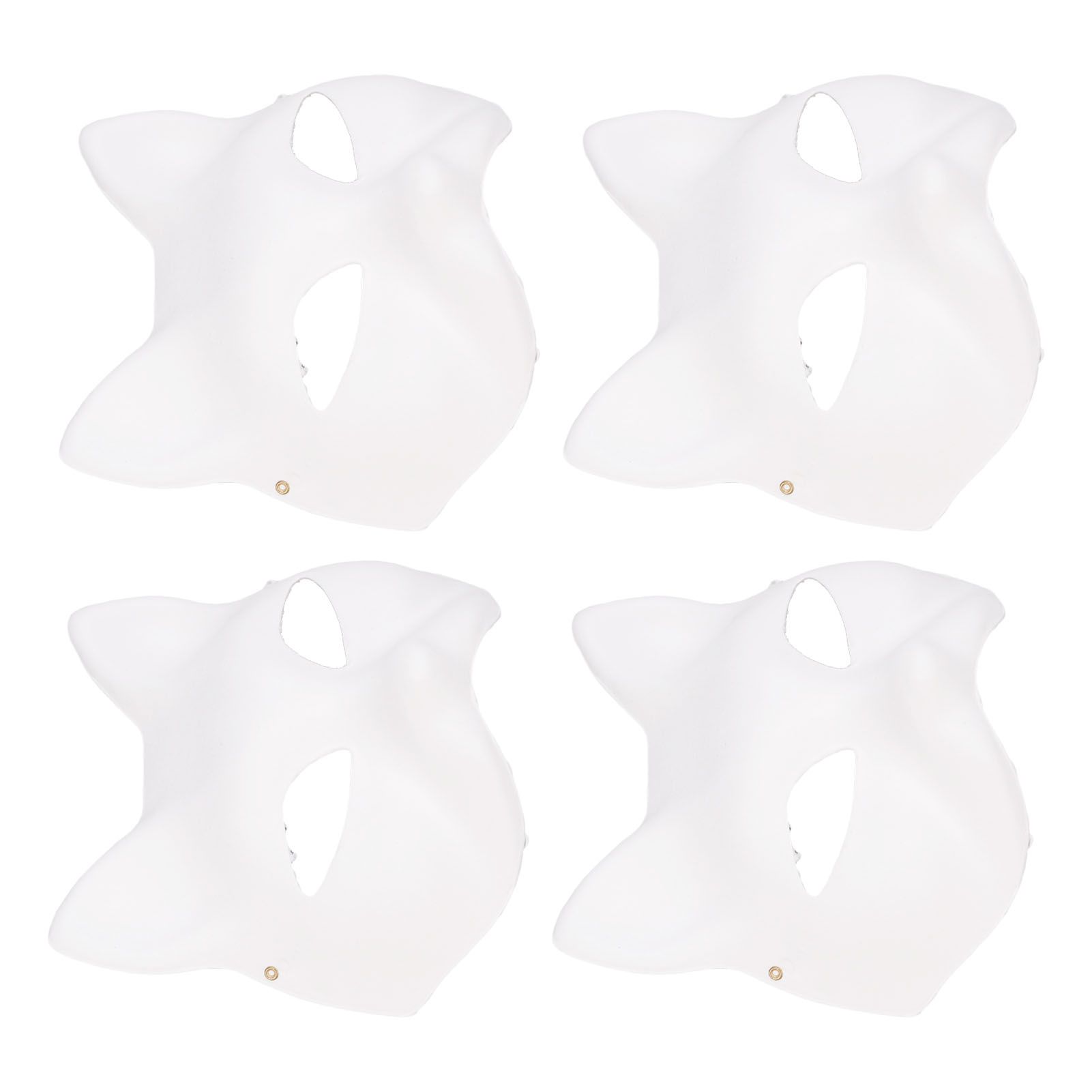 10PCS Cat Therian Face Cover Paper DIY Hand Painted Blank Animal Cat Half Face view 9