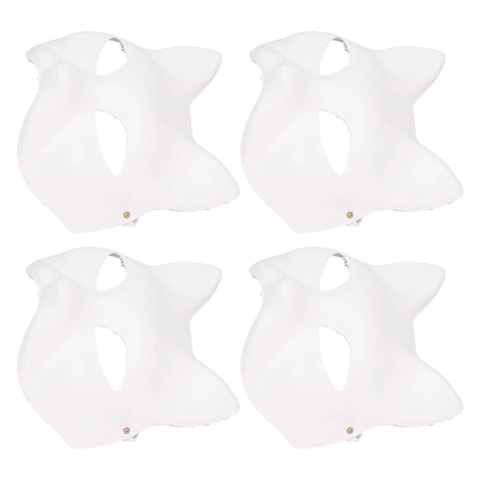 10PCS Cat Therian Face Cover Paper DIY Hand Painted Blank Animal Cat Half Face view 10