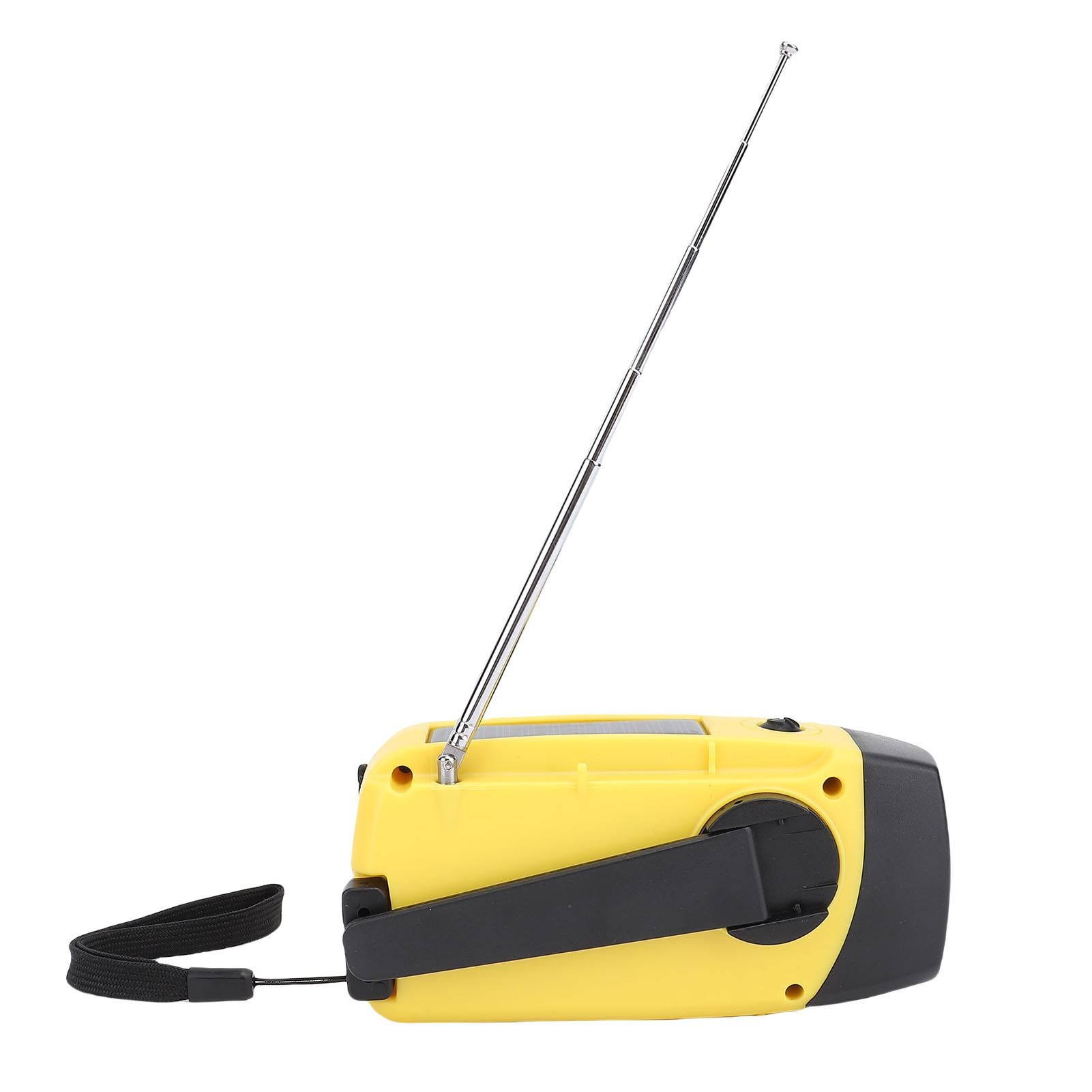 Solar Emergency Hand Crank Weather Radio LED Lighting SOS Alarm Portable Power view 8