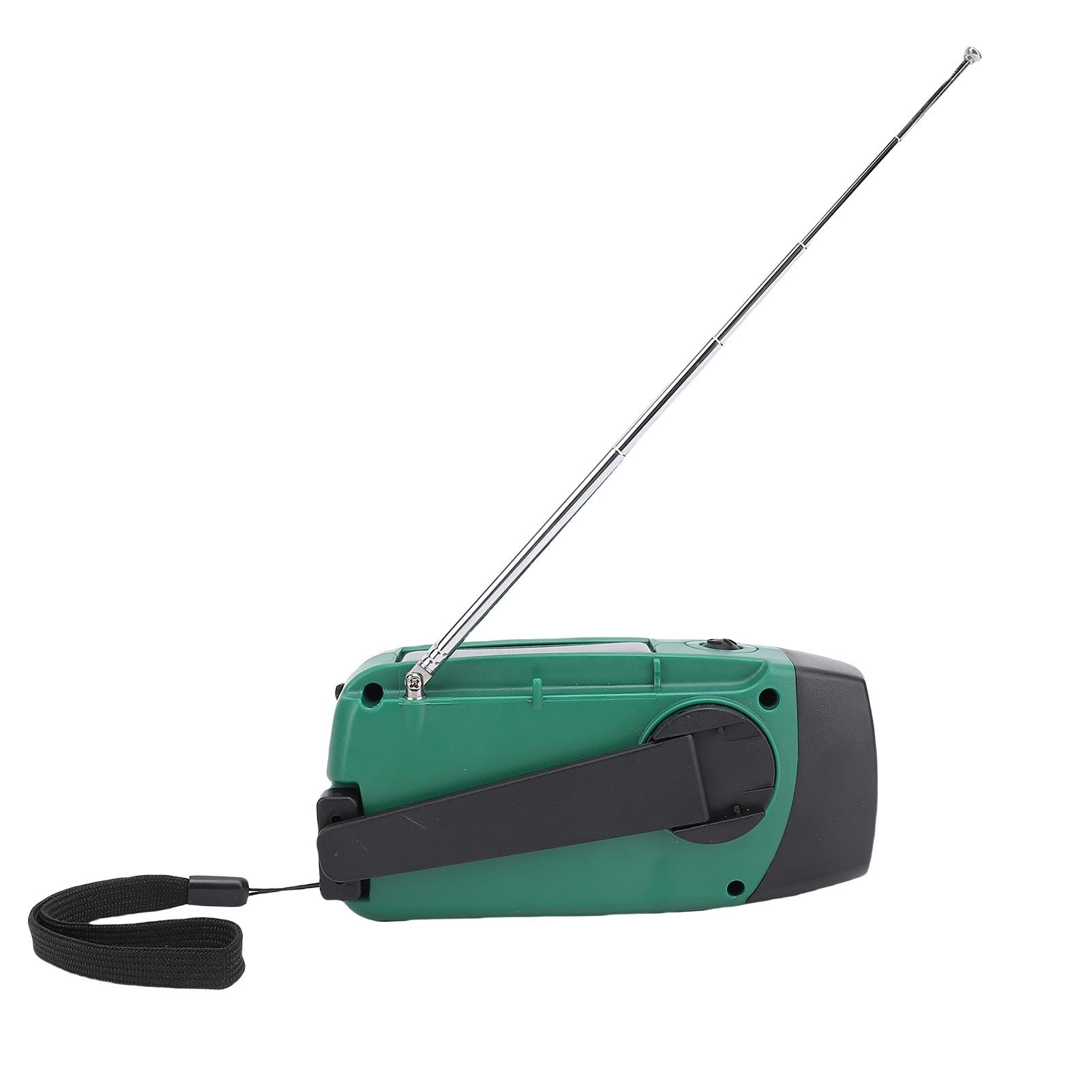 Solar Emergency Hand Crank Weather Radio LED Lighting SOS Alarm Portable Power view 4
