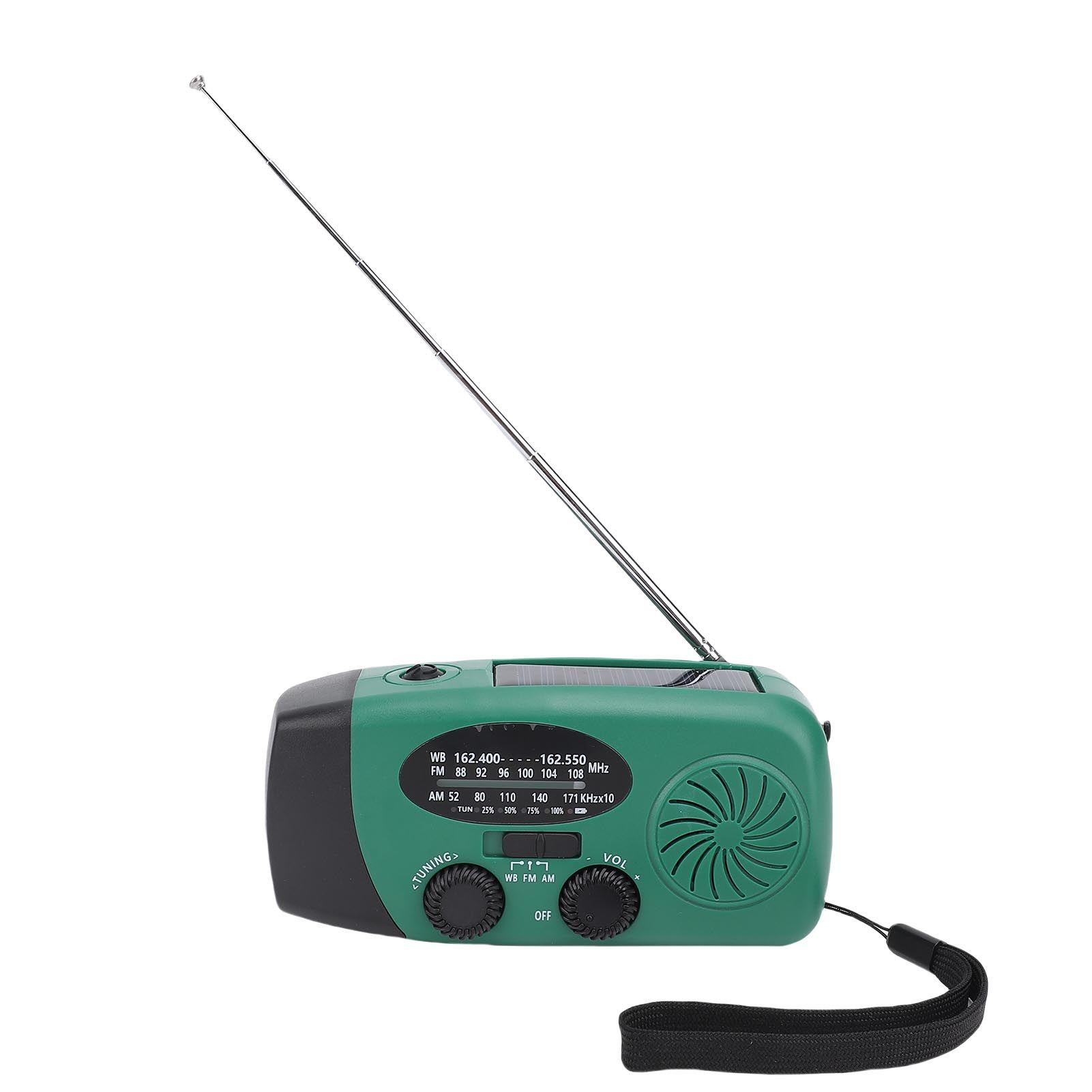 Solar Emergency Hand Crank Weather Radio LED Lighting SOS Alarm Portable Power view 10