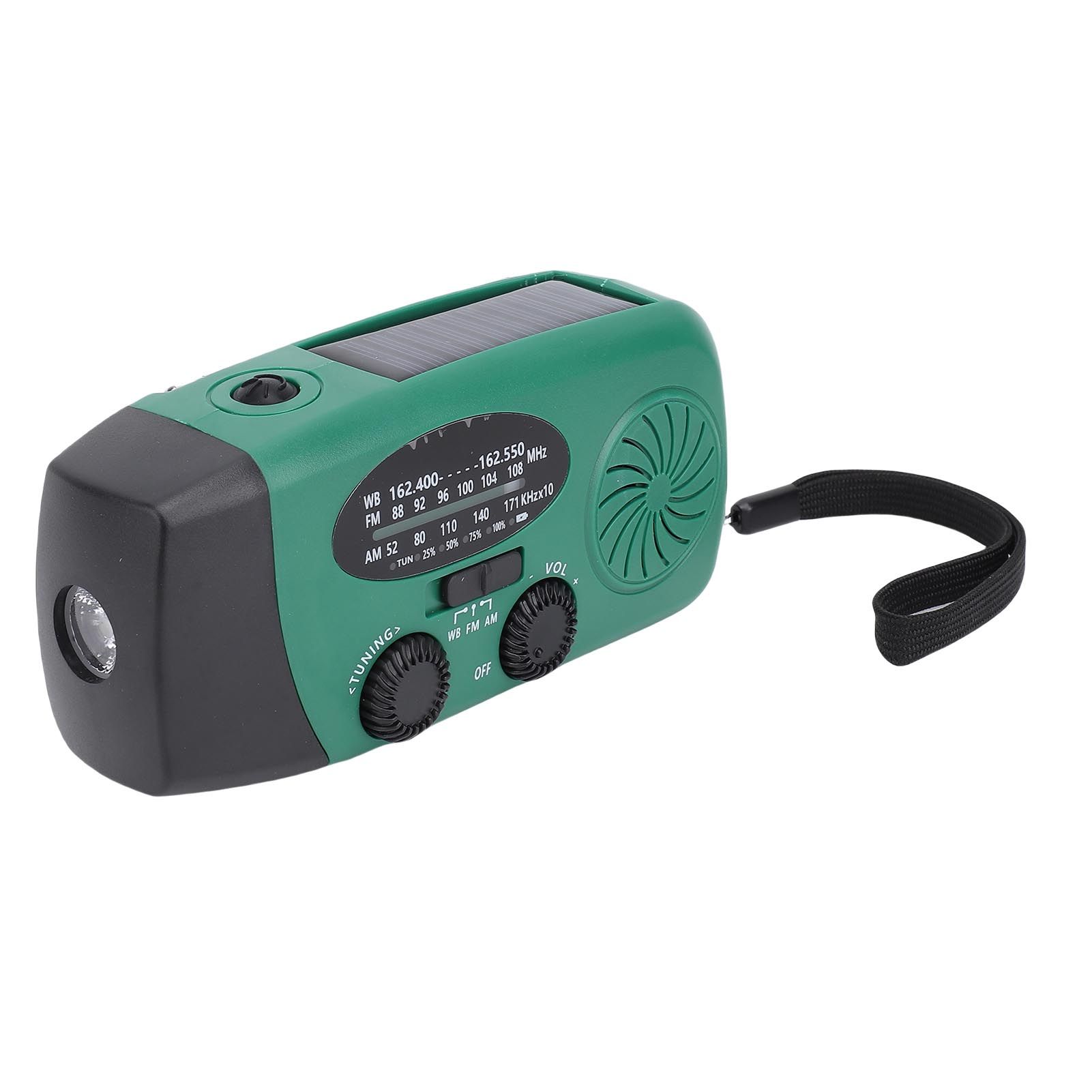Solar Emergency Hand Crank Weather Radio LED Lighting SOS Alarm Portable Power view 12