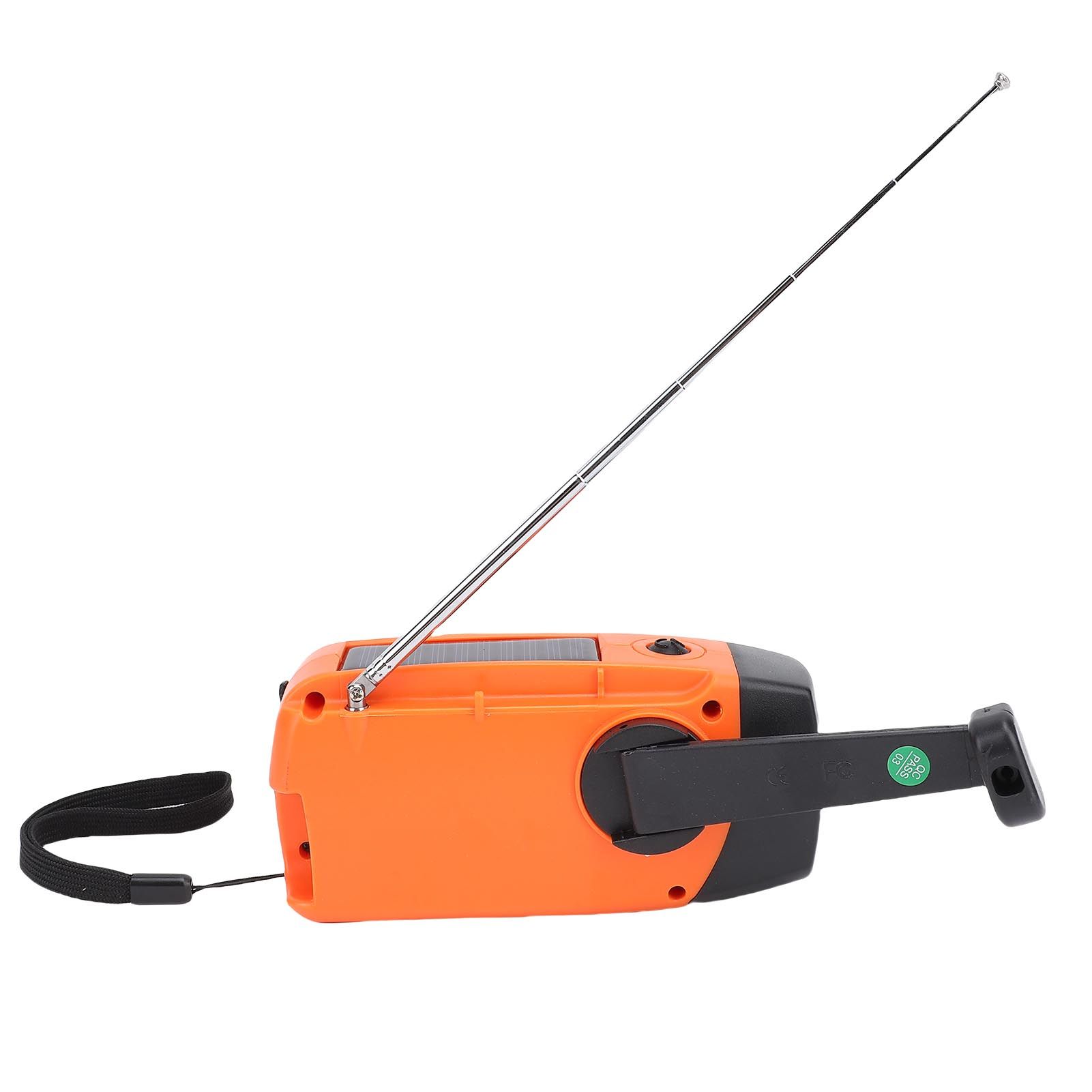 Solar Emergency Hand Crank Weather Radio LED Lighting SOS Alarm Portable Power view 6