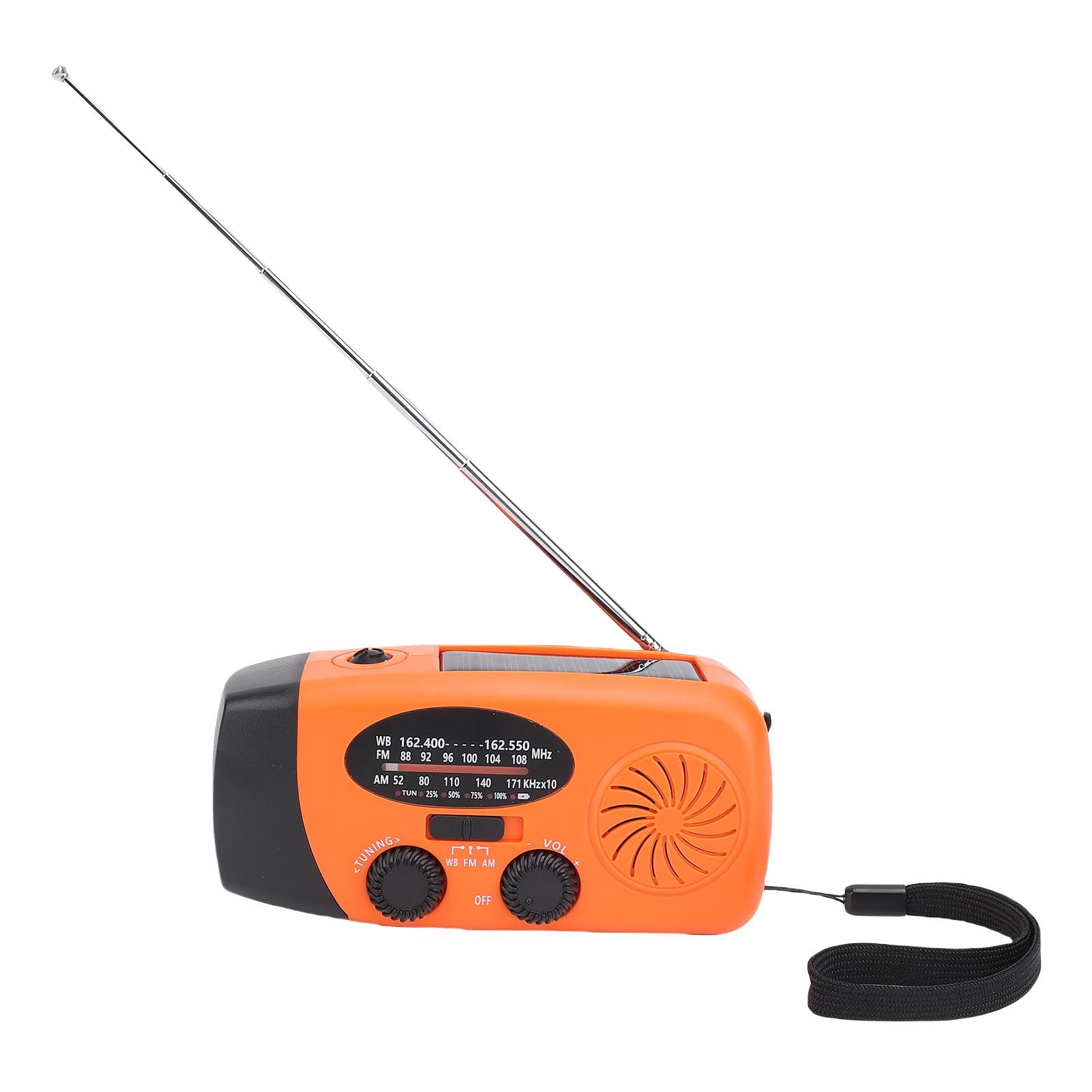 Solar Emergency Hand Crank Weather Radio LED Lighting SOS Alarm Portable Power view 11