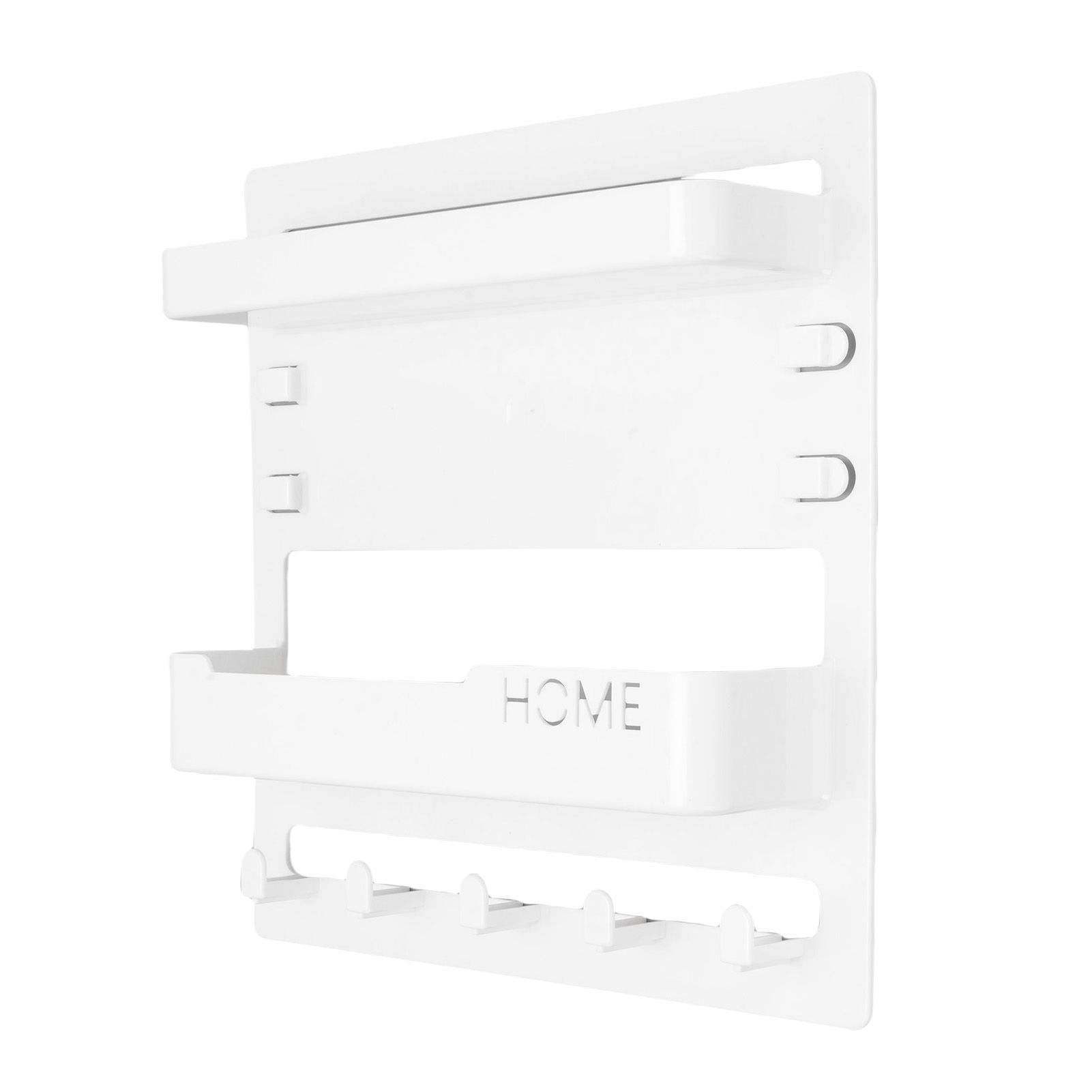 Bedside Shelf Accessories Organizer Wall Mount Self Stick On Dorm Room Wall view 12