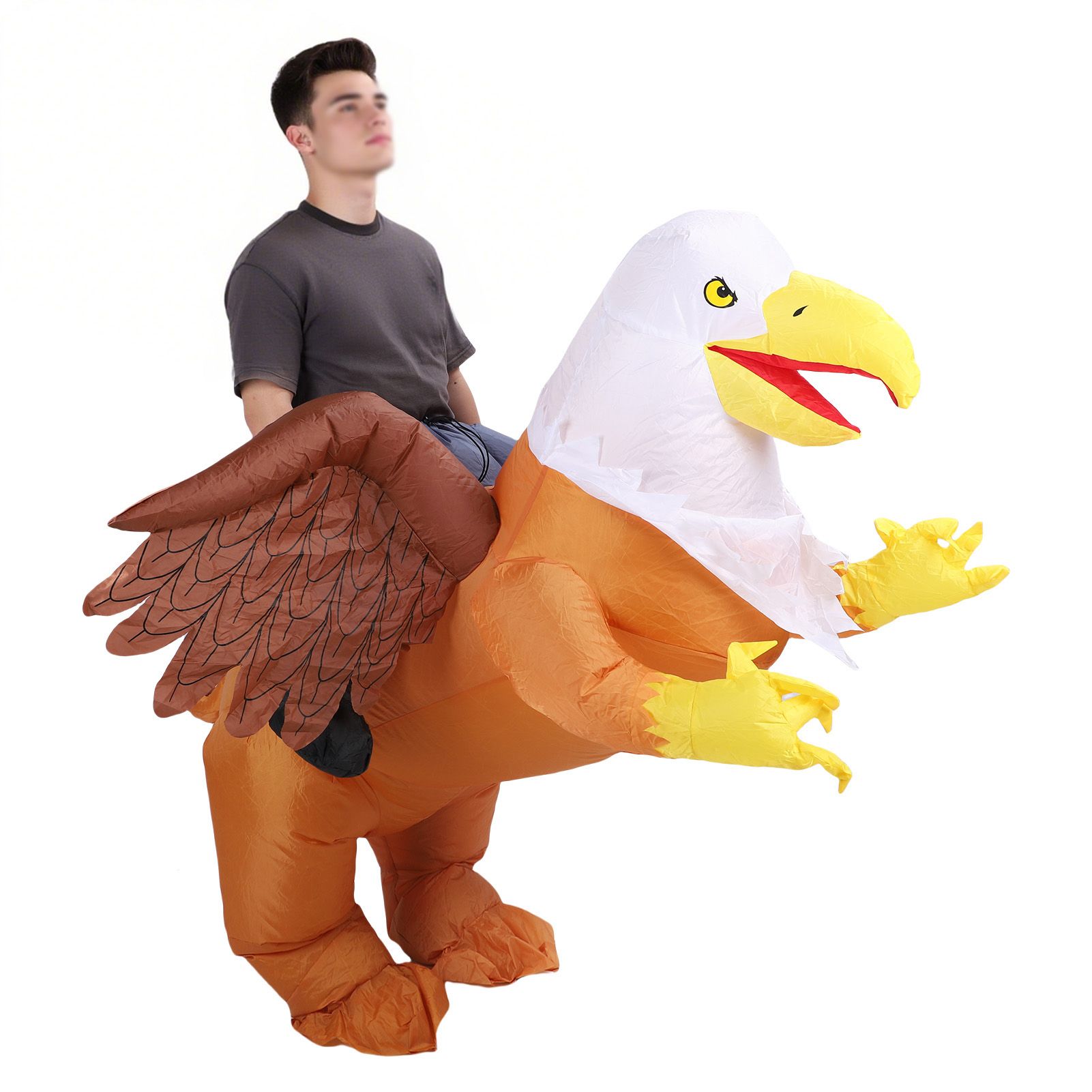 Eagle Inflatable Costume Fast Inflating Adult Blow Up Costume Suit for Parties view 6