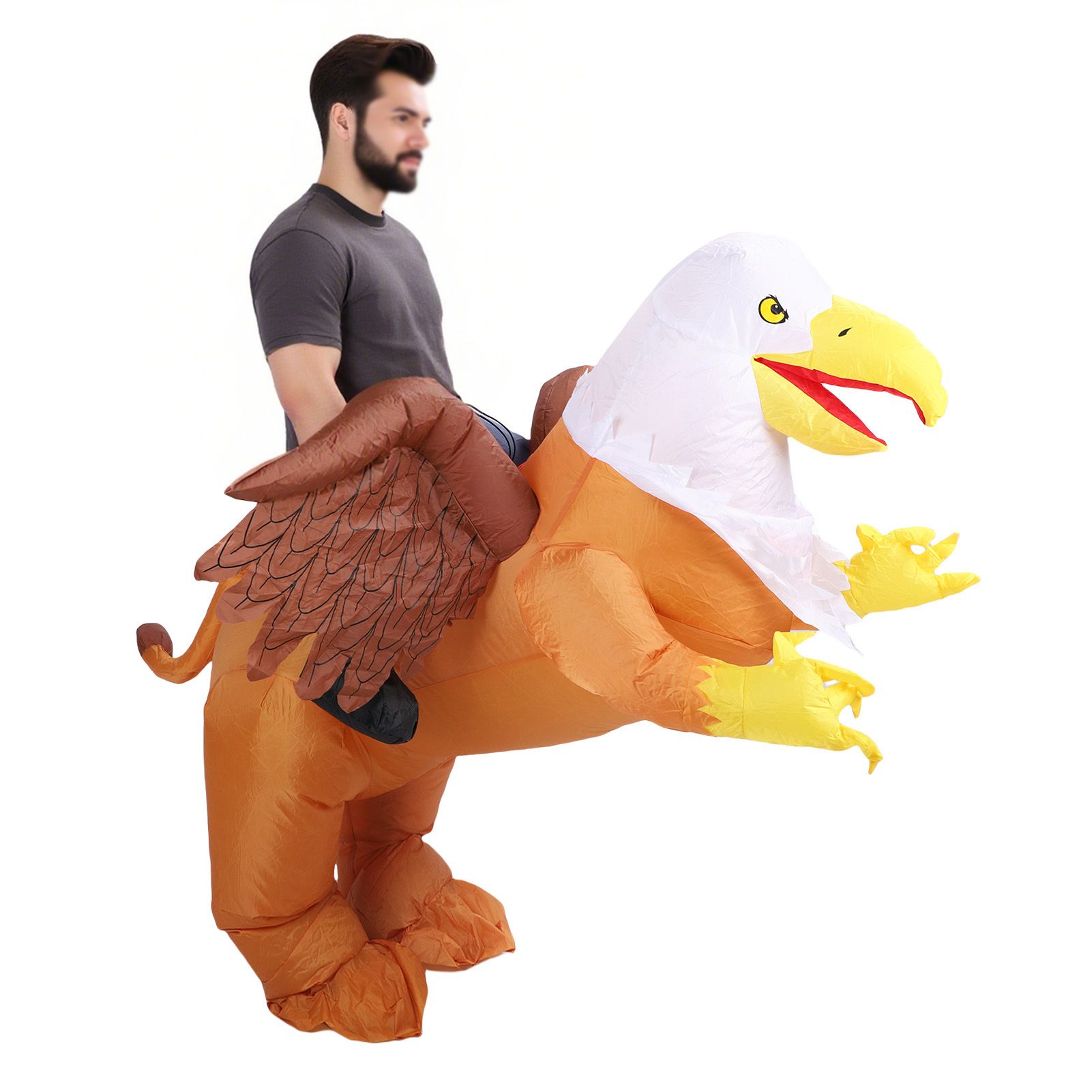 Eagle Inflatable Costume Fast Inflating Adult Blow Up Costume Suit for Parties view 8