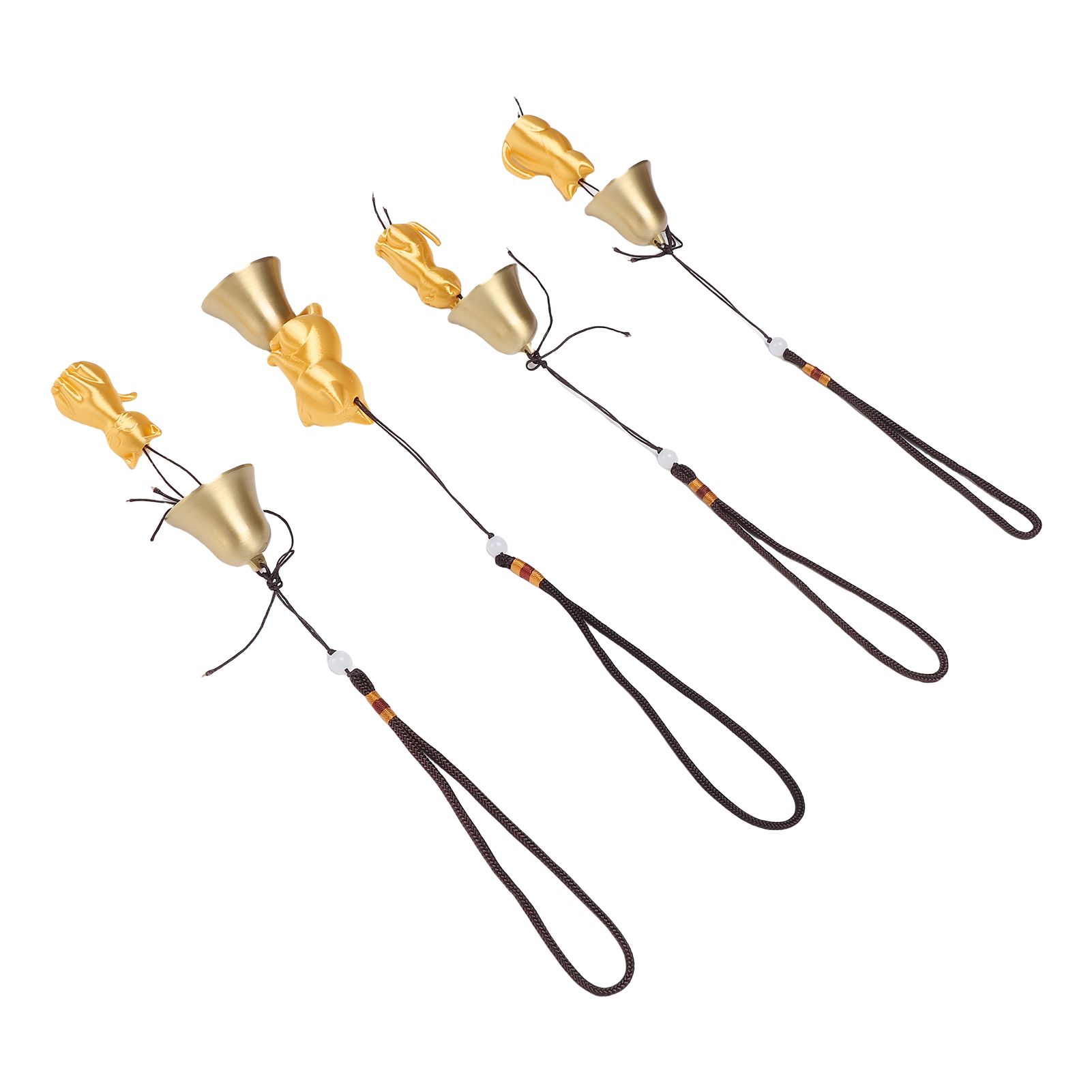 4PCS Cat Wind Chime Metal PLA Cat Statue Hanging Wind Catcher Memorial view 10