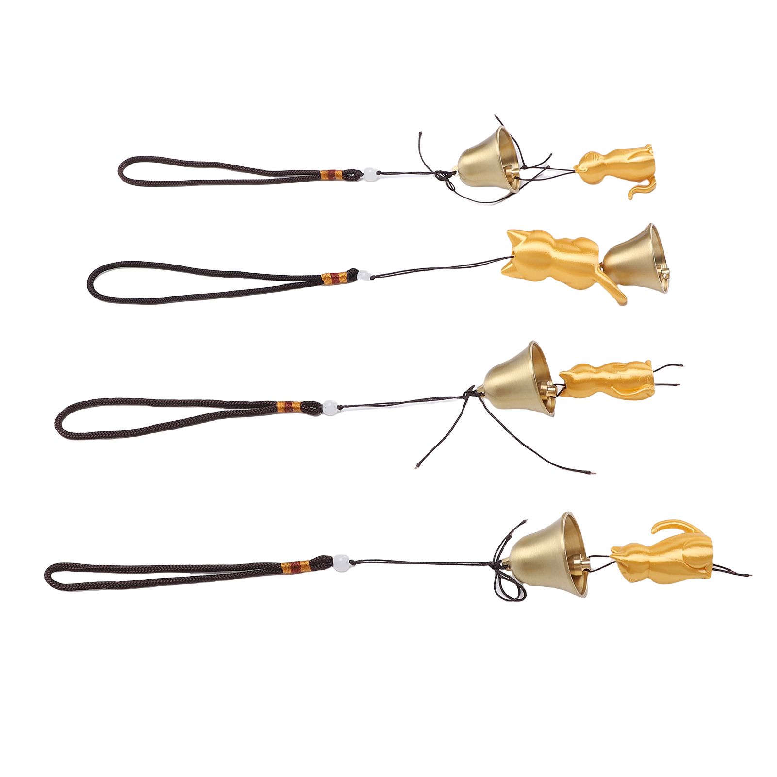 4PCS Cat Wind Chime Metal PLA Cat Statue Hanging Wind Catcher Memorial view 11