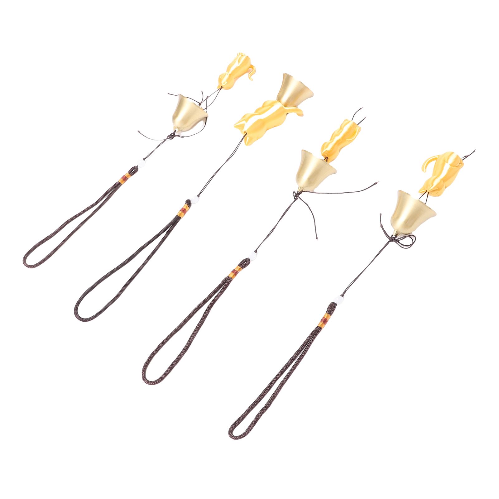 4PCS Cat Wind Chime Metal PLA Cat Statue Hanging Wind Catcher Memorial view 12