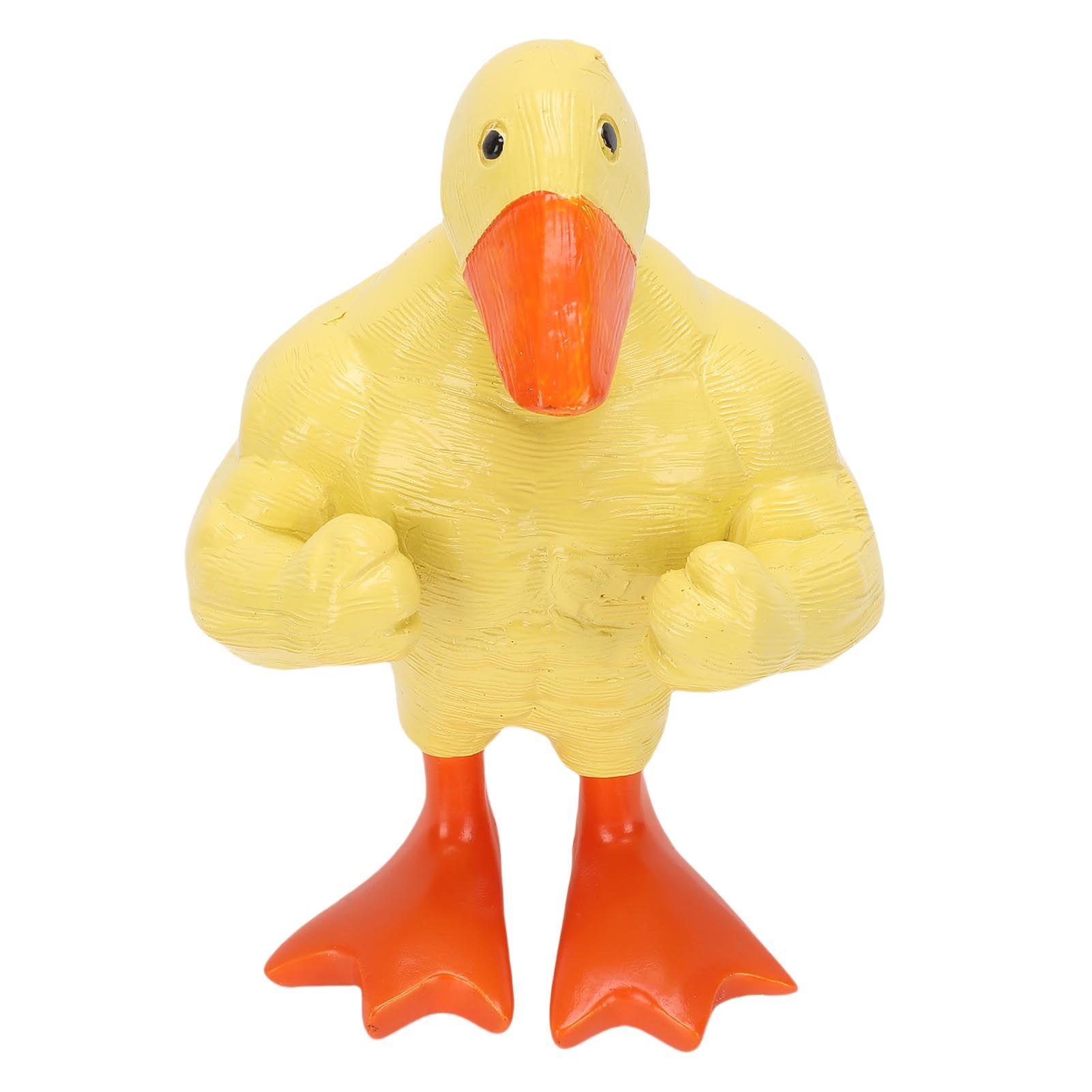 Magnetic Key Holder Muscle Duck Plastic Funny Muscle Duck Statue Desktop Decor