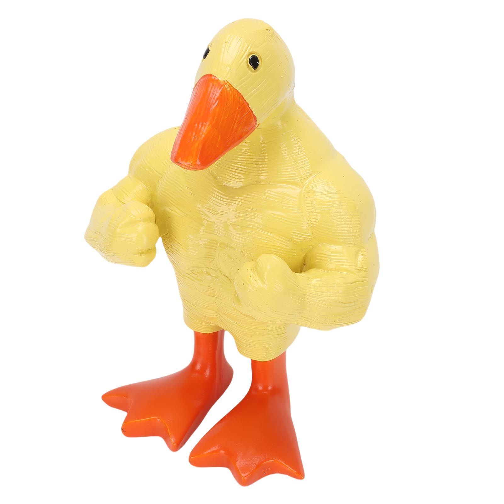 Magnetic Key Holder Muscle Duck Plastic Funny Muscle Duck Statue Desktop Decor view 8