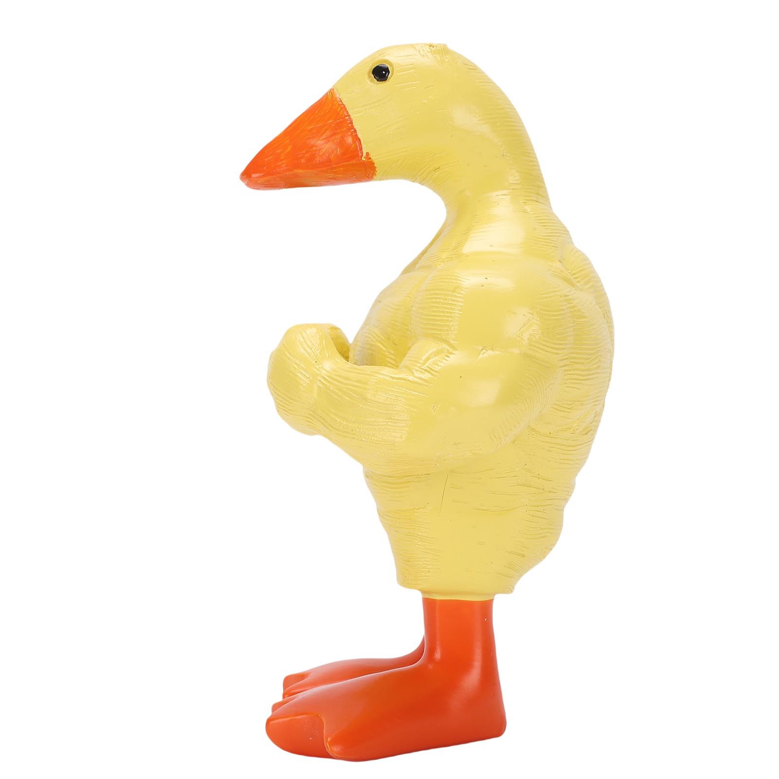 Magnetic Key Holder Muscle Duck Plastic Funny Muscle Duck Statue Desktop Decor view 9