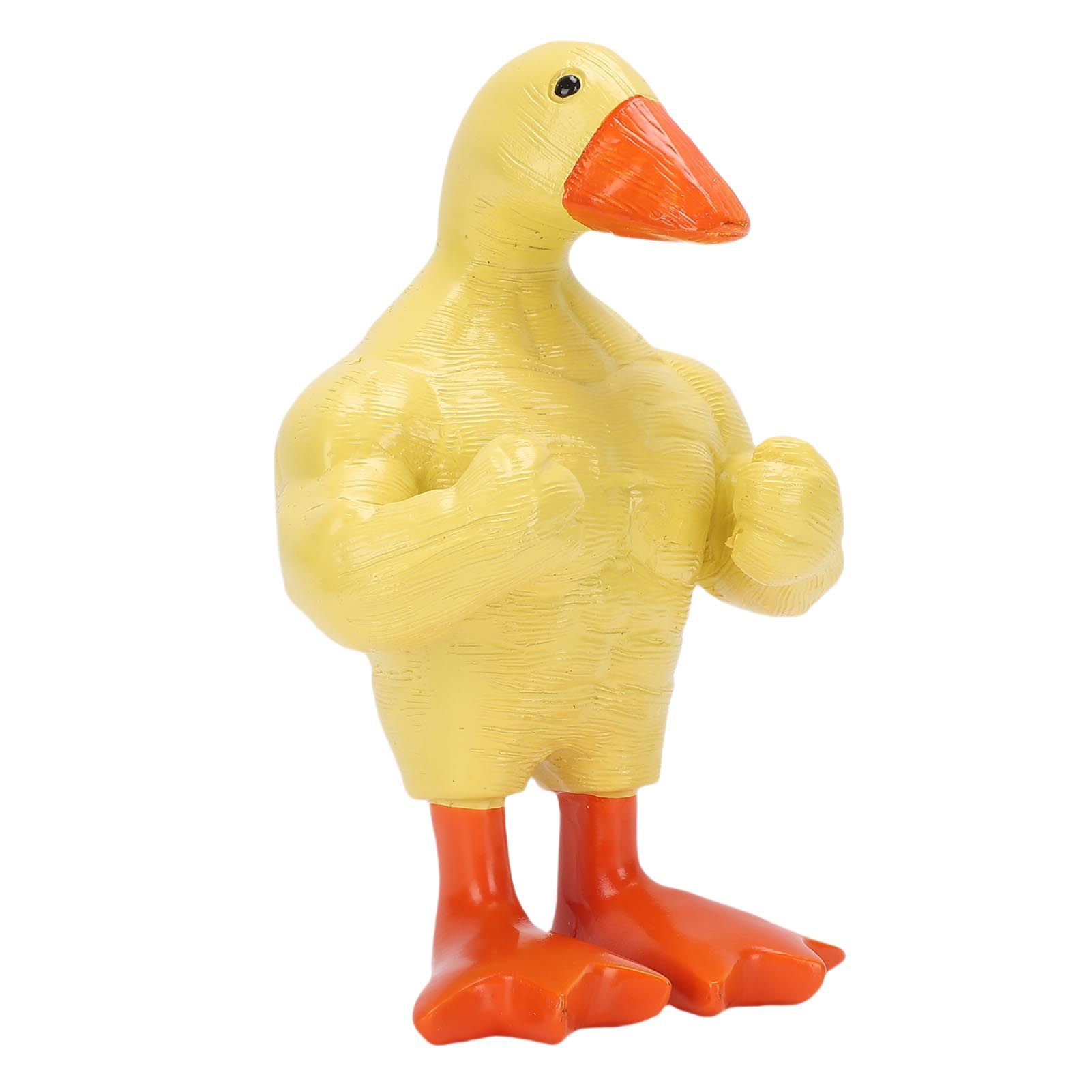 Magnetic Key Holder Muscle Duck Plastic Funny Muscle Duck Statue Desktop Decor view 12